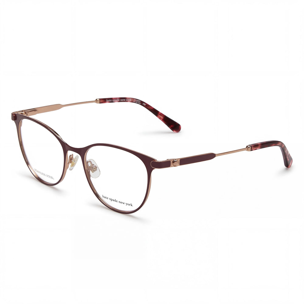 kate spade new york Lida/G Women's Polarized Stainless Steel Rose Gold Red Polycarbonate 50mm Sunglasses