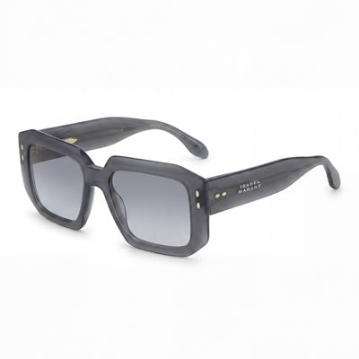 Gafas de sol Isabel Marant de acetato maxi patilla rectangular gris con protección UV para mujer 53mm