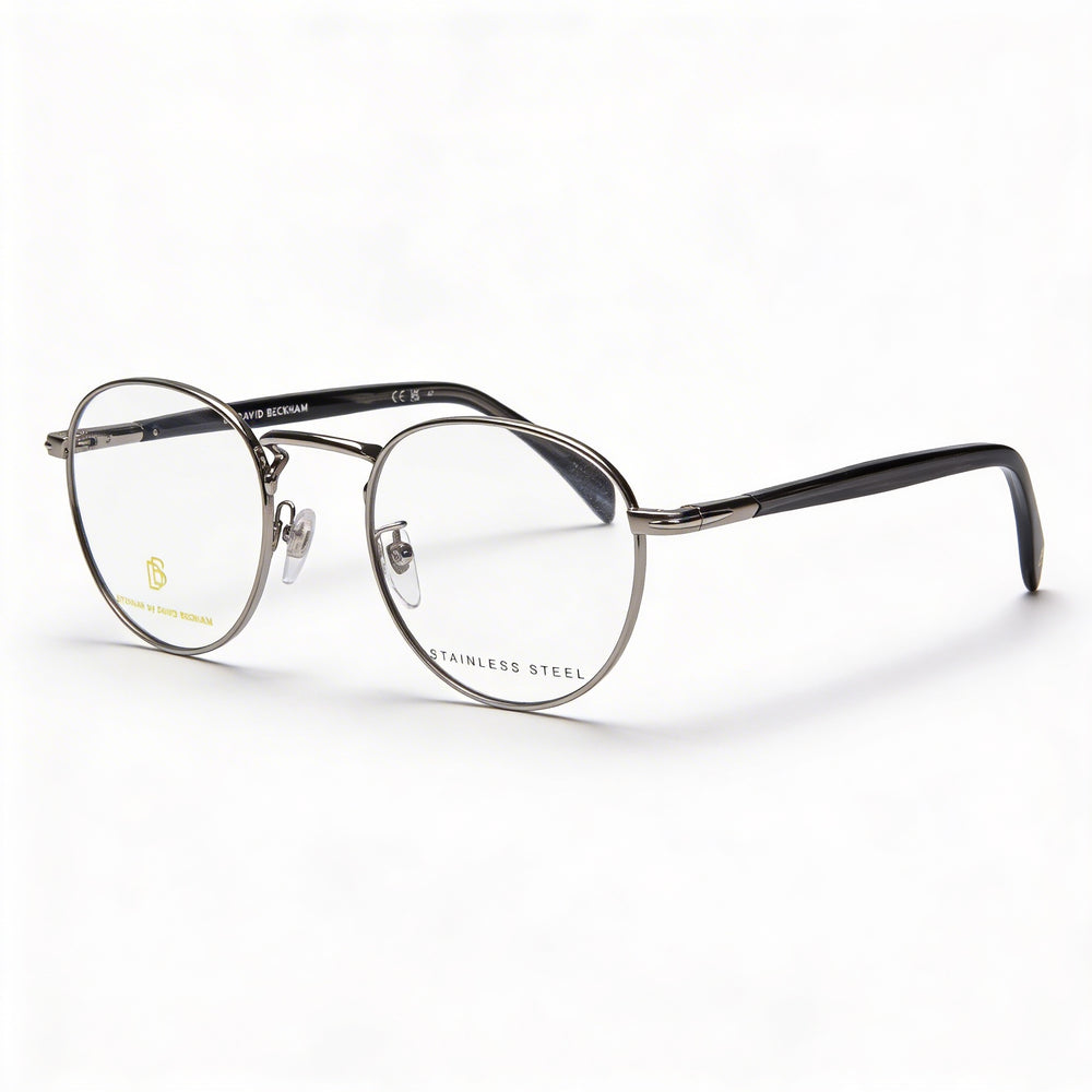 Gafas de sol David Beckham DB 1127 para hombre, modernas, de acero aleado, sin polarizar, color cuerno gris rojizo, ancho de lente: 51 mm
