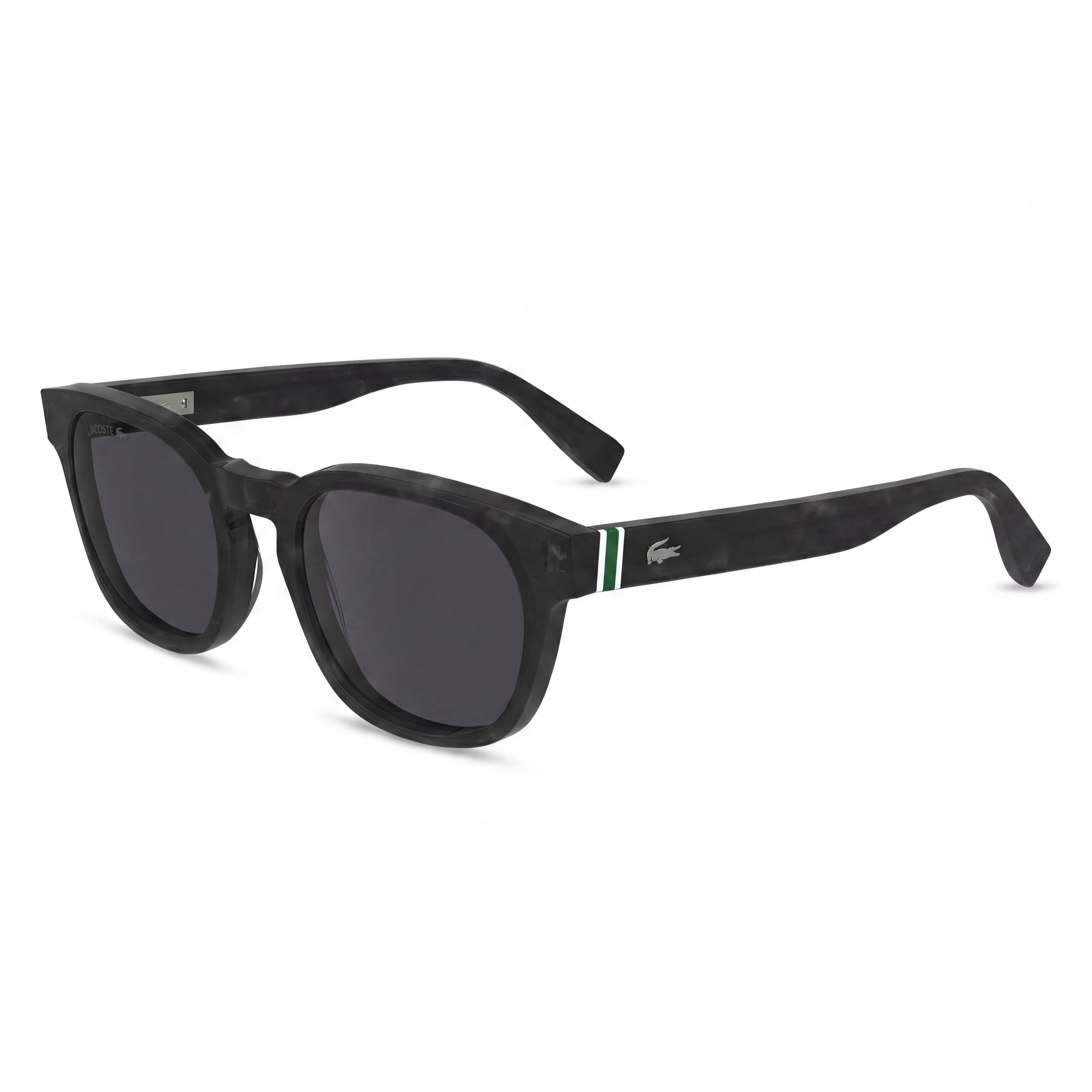 Gafas de plástico Lacoste Modern Heritage para hombre, color gris Habana, con protección UV, 49 mm, Photo 1