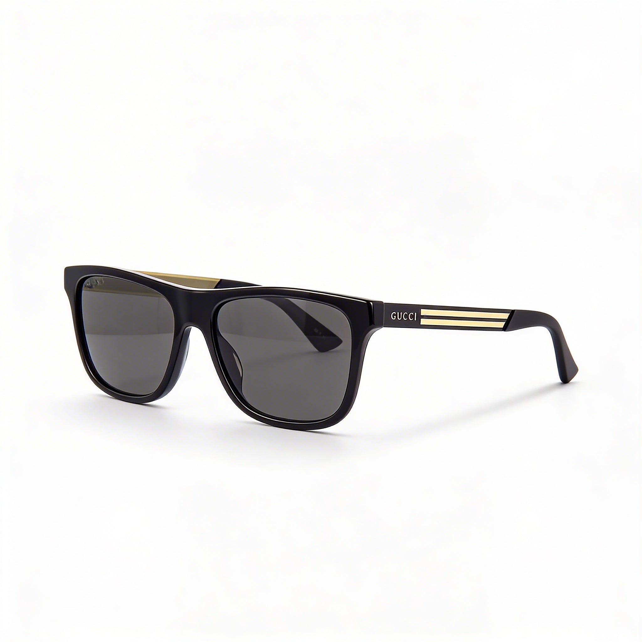 Gucci GG0687S Gucci Logo Black Frame Dark Grey Polarized UV Sunglasses 57mm, Photo 1
