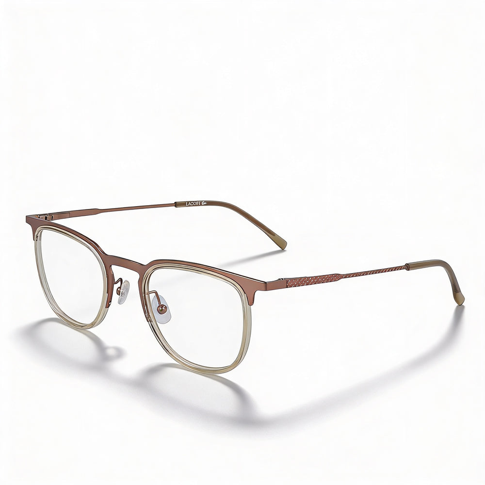 Lacoste L2264 Modern Unisex Sunglasses with Acetate Frame and Non-Polarized Copper Lenses Size 49mm