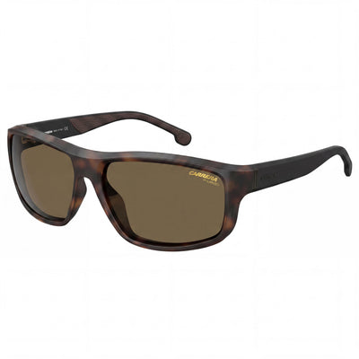 Carrera 8038/S Classic Unisex Dark Havana Polyamide Frame Bronze Lens Polarized UV Protection Sunglasses 61mm