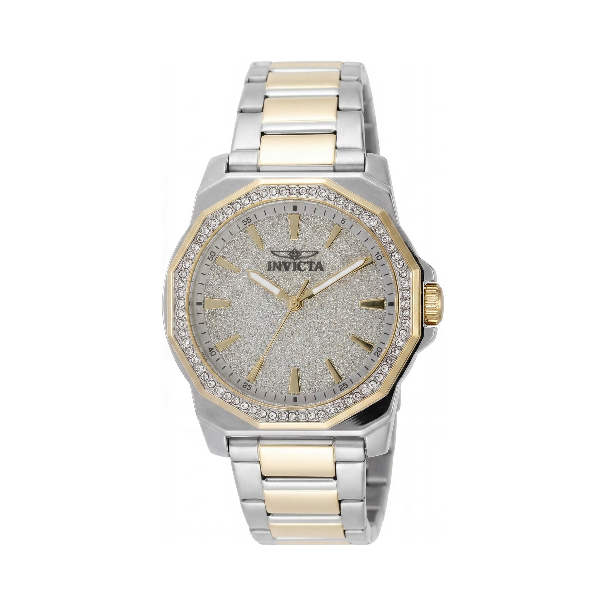 Invicta Speedway 49129 Reloj cronógrafo de cuarzo de acero inoxidable plateado para mujer de 34 mm, Photo 1