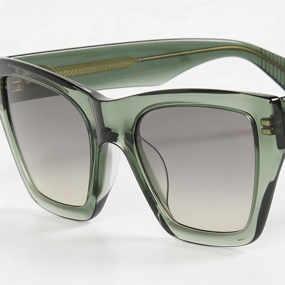 Rag & Bone Rnb1046/G/S Unisex Plastic Frame Green UV Protection Non-Polarized 54mm Sunglasses
