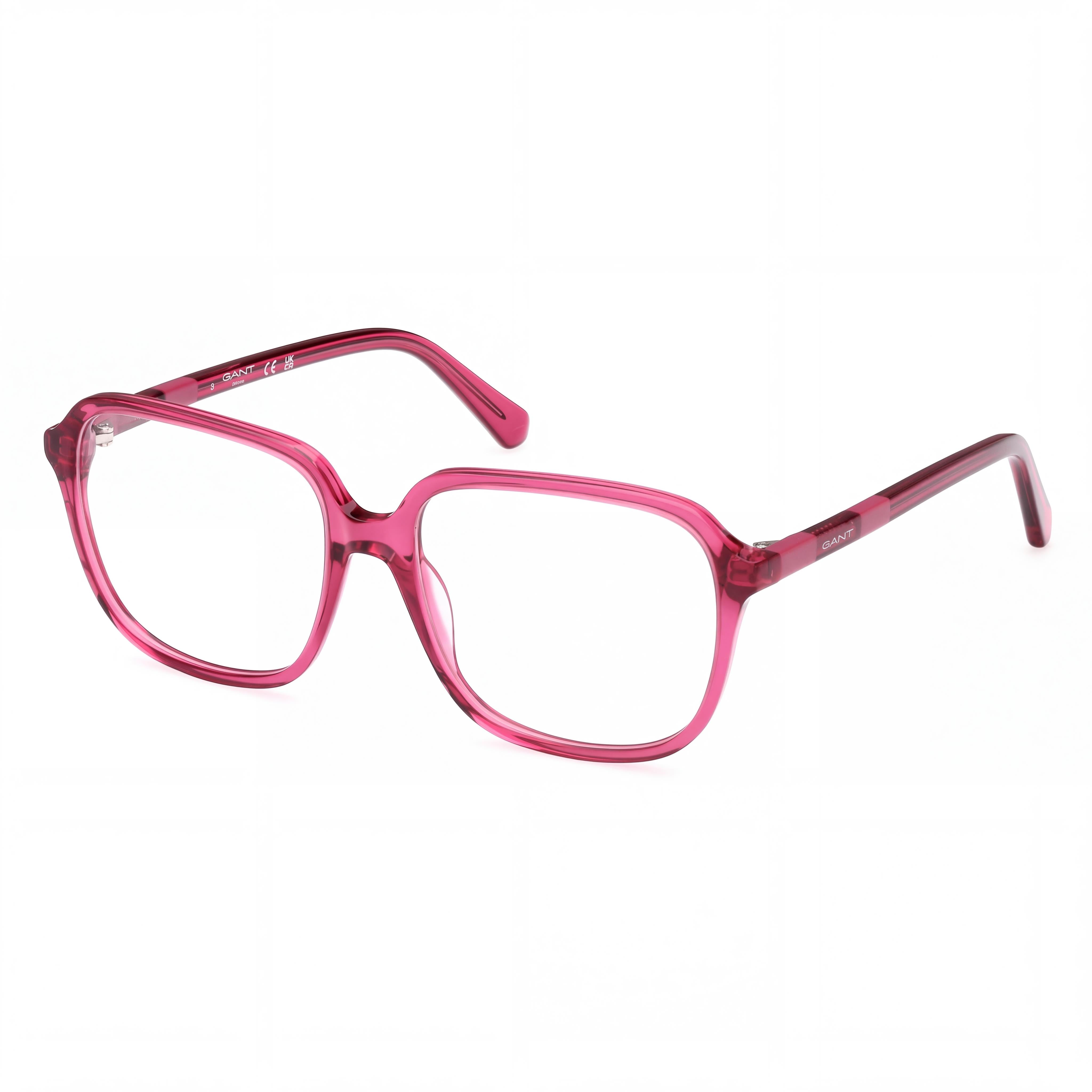Gafas GANT para hombre Ga4155 con montura de plástico fucsia brillante y lentes de policarbonato de 55 mm, Photo 1