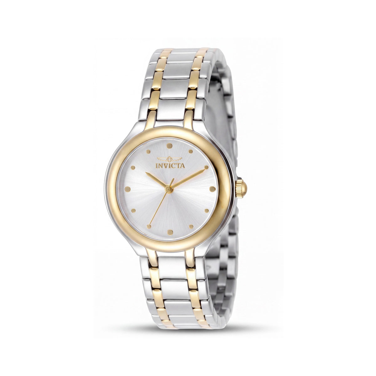 Invicta Wildflower 50609 Reloj de pulsera de acero inoxidable plateado para mujer, movimiento de cuarzo, caja de 32 mm, Photo 1