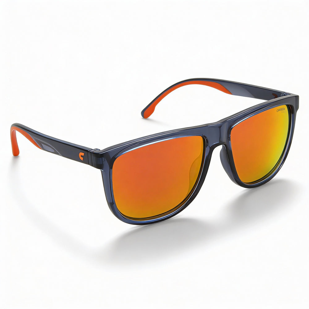 Gafas de sol Carrera Modern unisex ovaladas de poliamida azul y naranja de 58 mm con protección UV