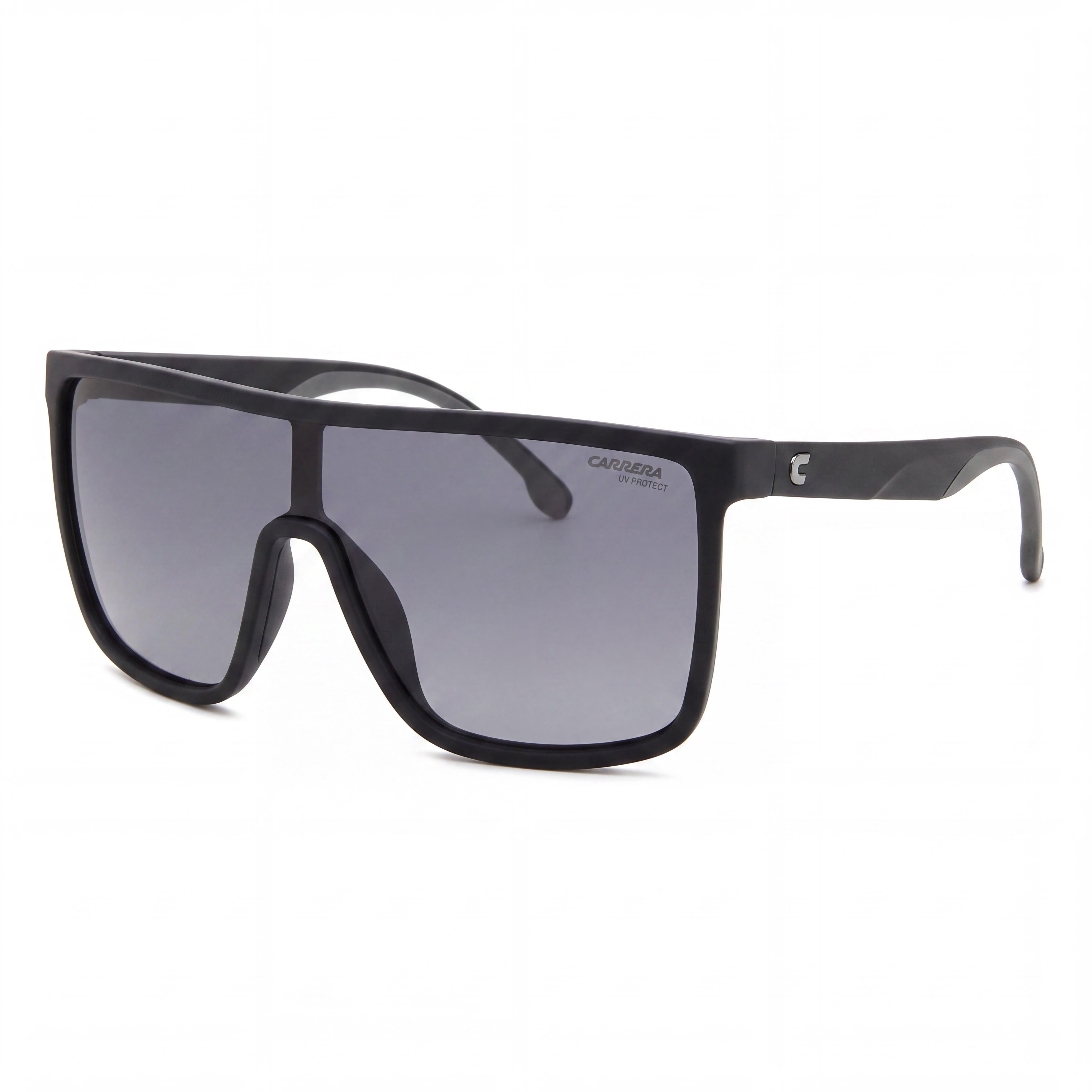 Carrera Modern Unisex Matt Black Thermoplastic Elastomers Polarized UV Protection Sunglasses 99mm, Photo 1