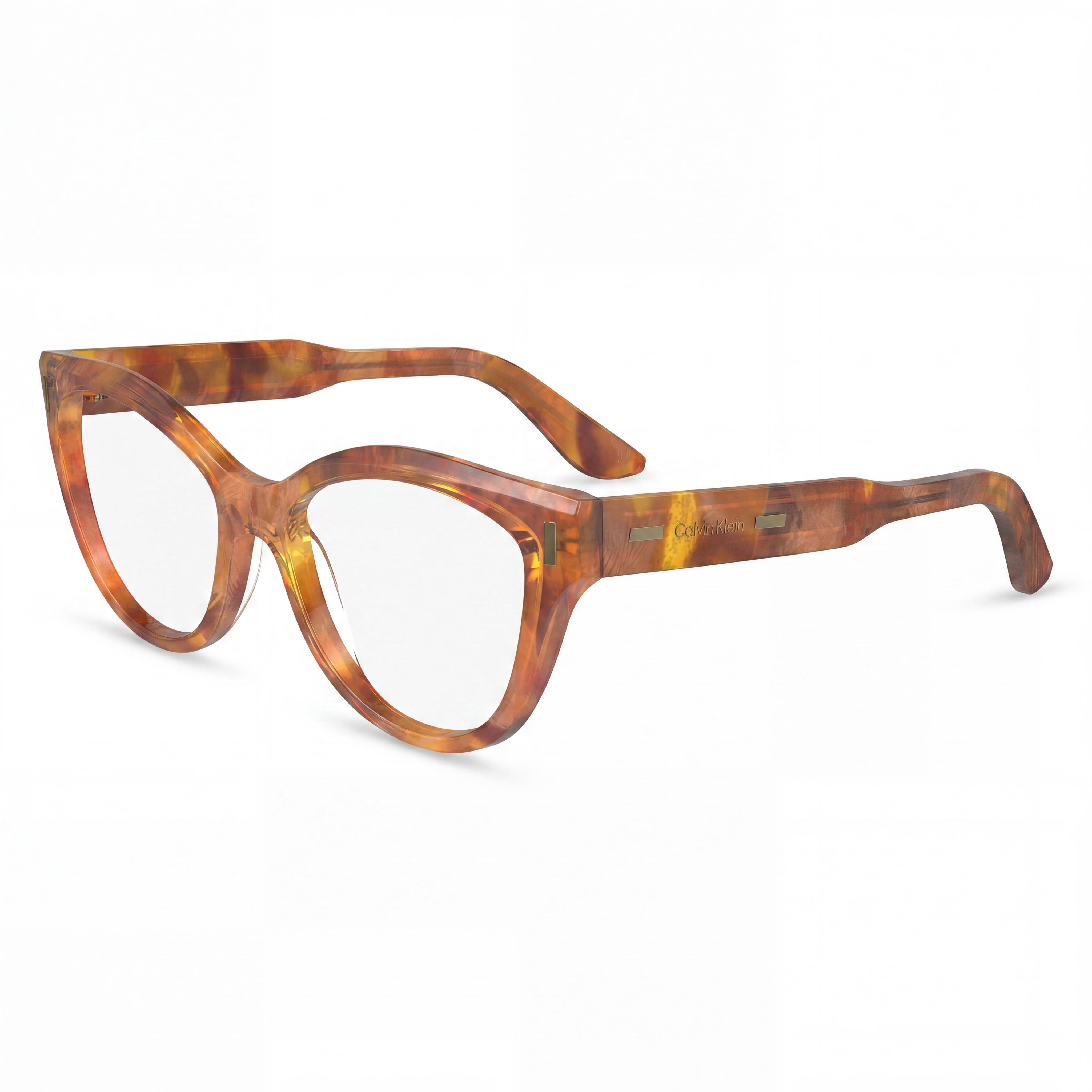 Calvin Klein Ck23541 Women's Acetate Frame Polycarbonate Lens Caramel Havana 53mm Sunglasses, Photo 1