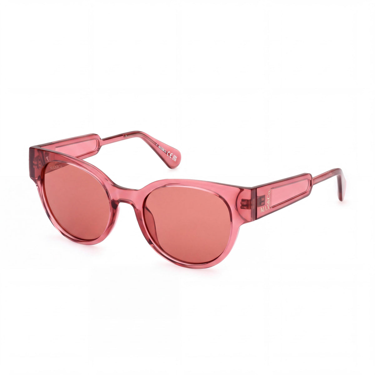 Max&Co. Comtemporary Women's Injected Avana Donker Frame Red Non-Polarized Sunglasses 50mm, Photo 1