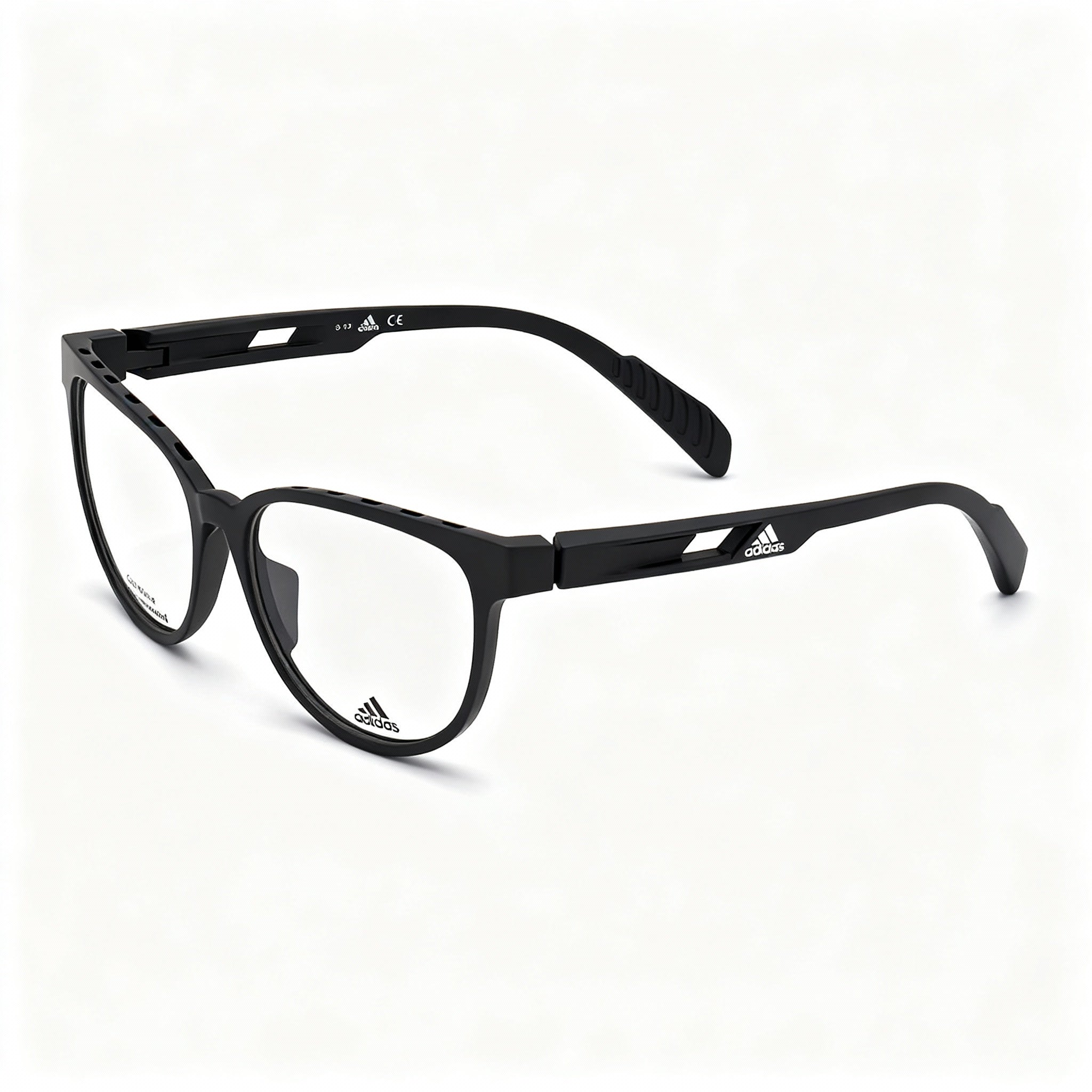 Adidas Sp5001 Matte Black Women's Cat Eye Acetate Eyeglasses Frame, 51mm Lens, 21mm Bridge, 140mm Temple