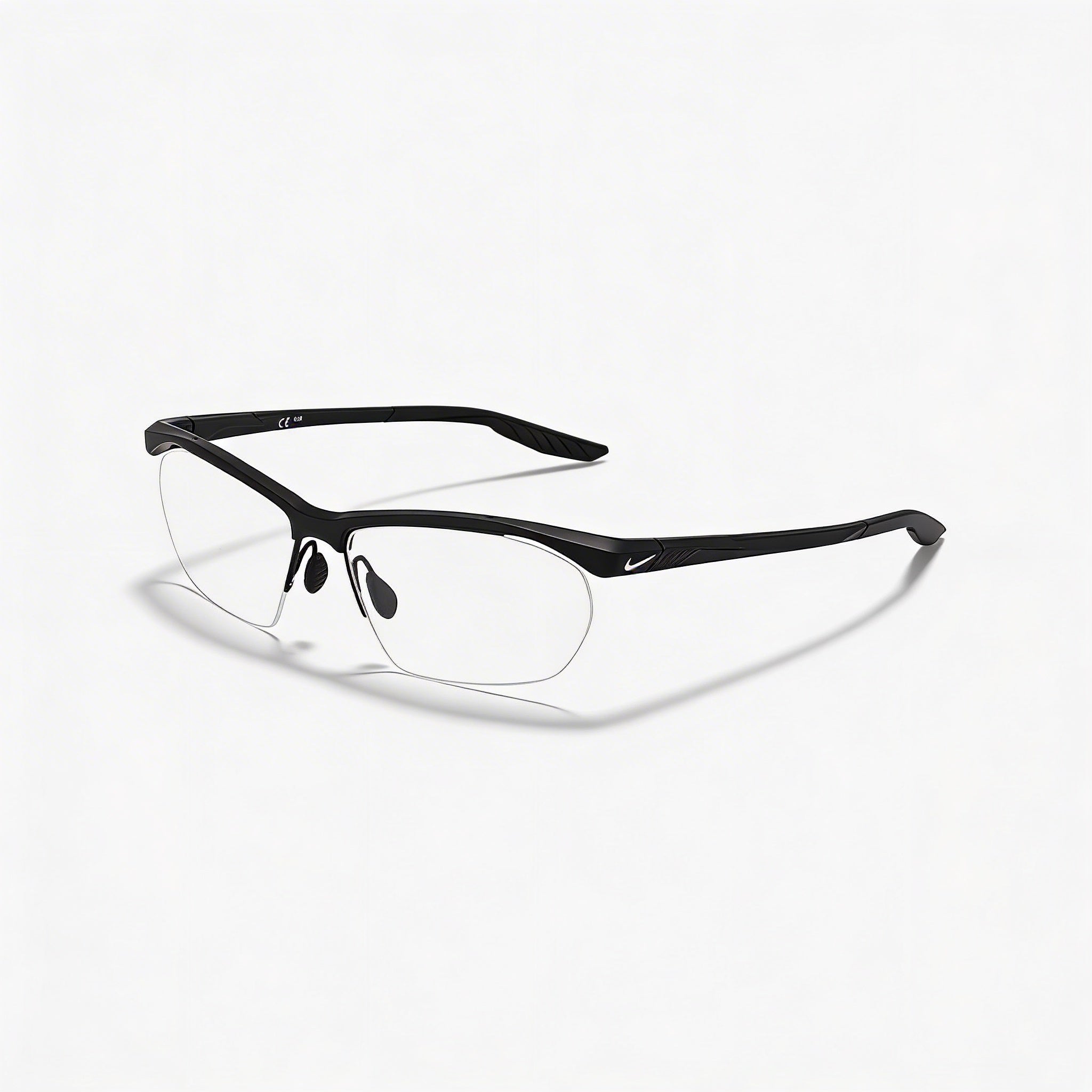 Nike 7401 Unisex Sport Eyeglasses with Matte Black Plastic Frame 58mm, Photo 1