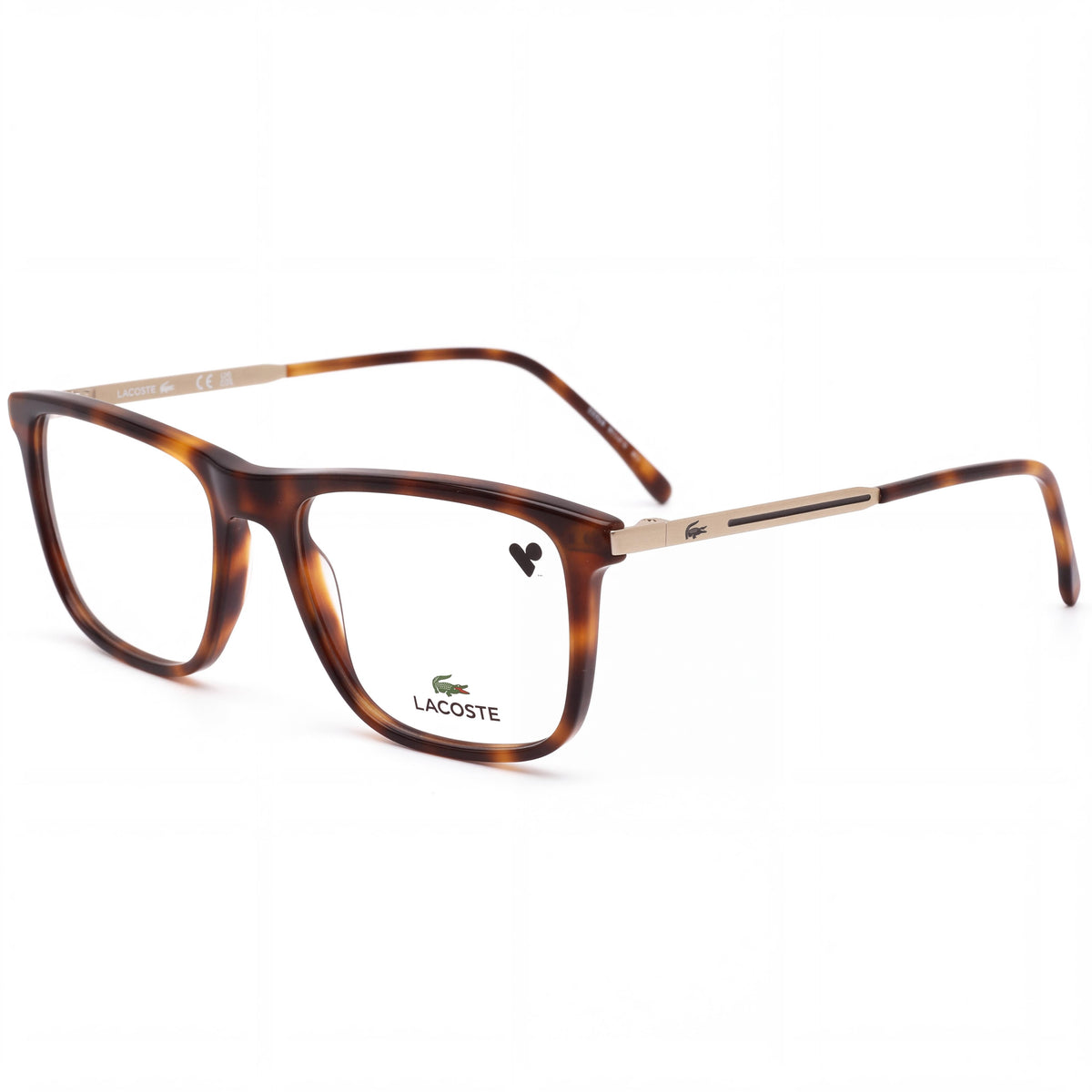 Gafas Lacoste L2871-214-54 unisex con montura de plástico multicolor y lentes transparentes, lente 54 mm, puente 18 mm, varilla 145 mm, Photo 1