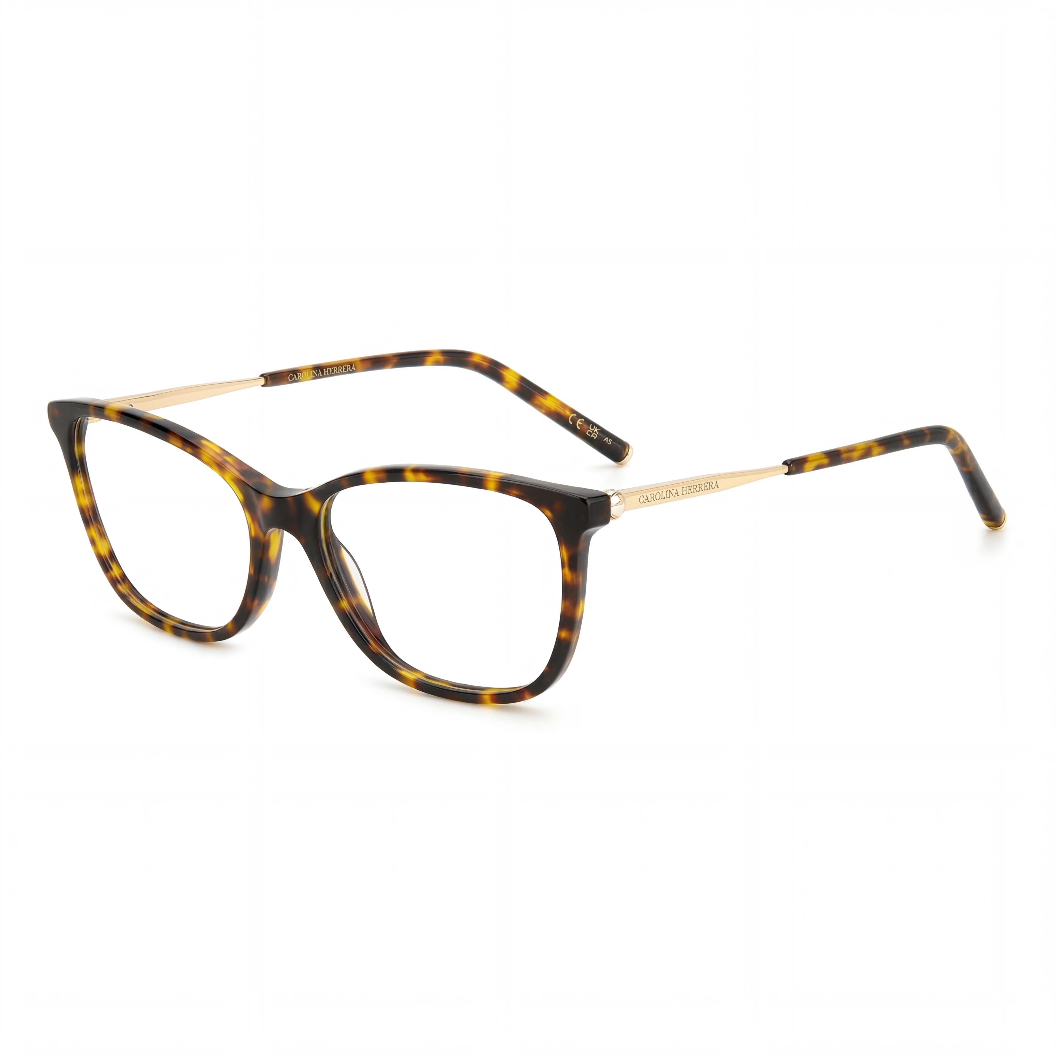 Gafas de sol Carolina Herrera Her 0197 para mujer con montura de plástico dorado habana y lentes no polarizadas de 54 mm, Photo 1