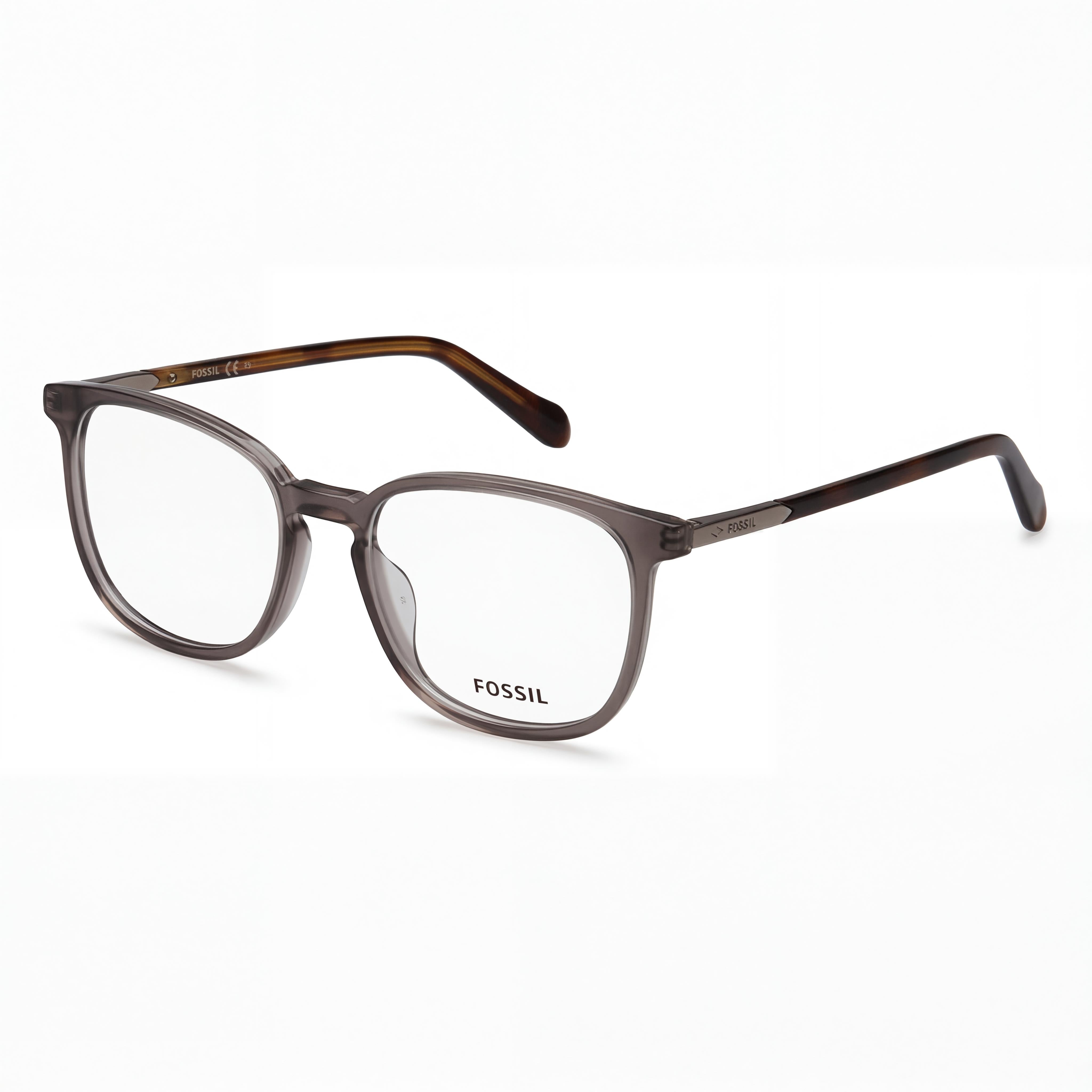 Fossil FOS 7116/G Gafas Unisex de Acetato Gris Cristal con Montura y Lente de Policarbonato de 52 mm, Puente de 18 mm, Patilla de 145 mm, Photo 1