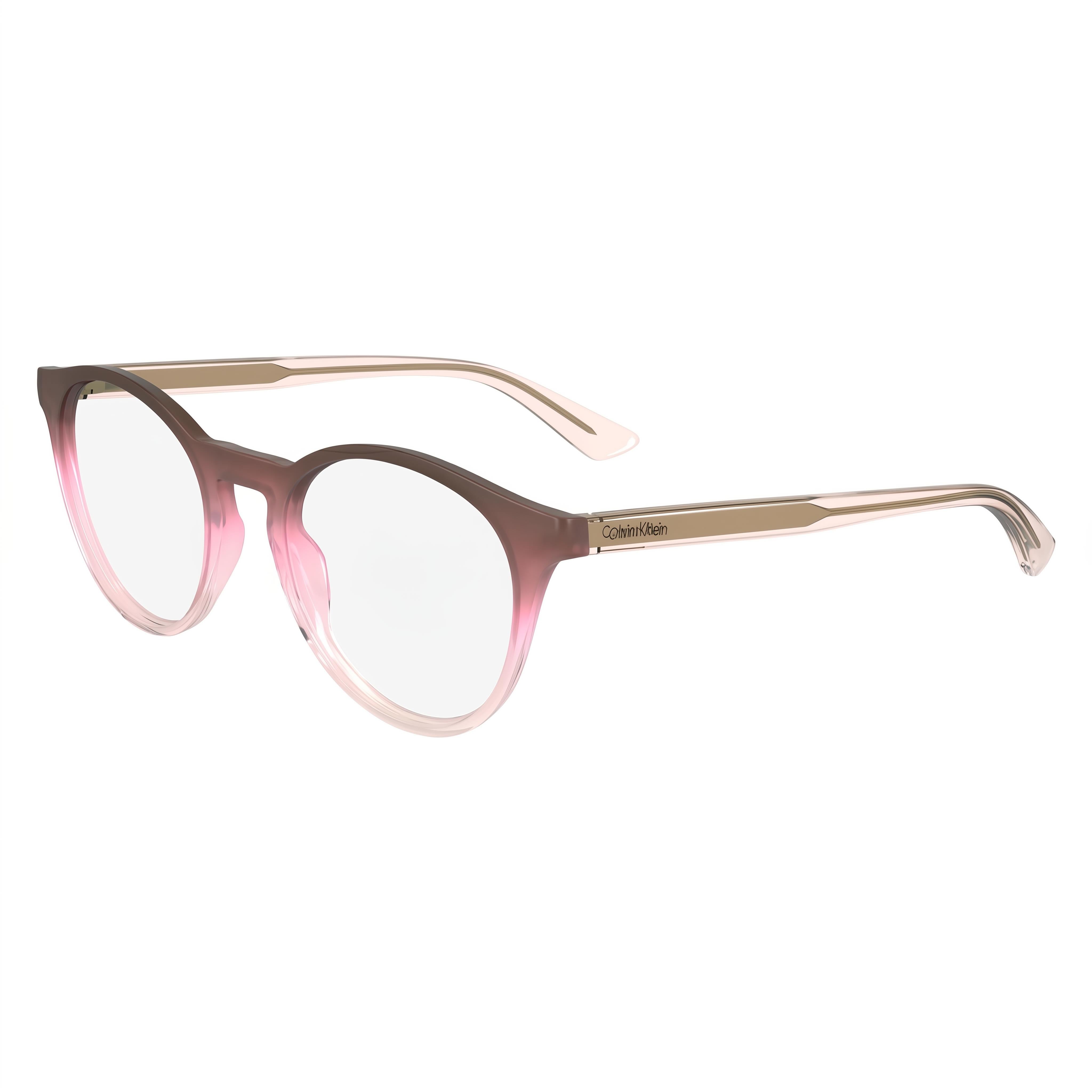 Calvin Klein Ck23549 Women's Injected Frame Eyewear, Brown Pink Rose Color, 50mm Lens Width, Photo 1