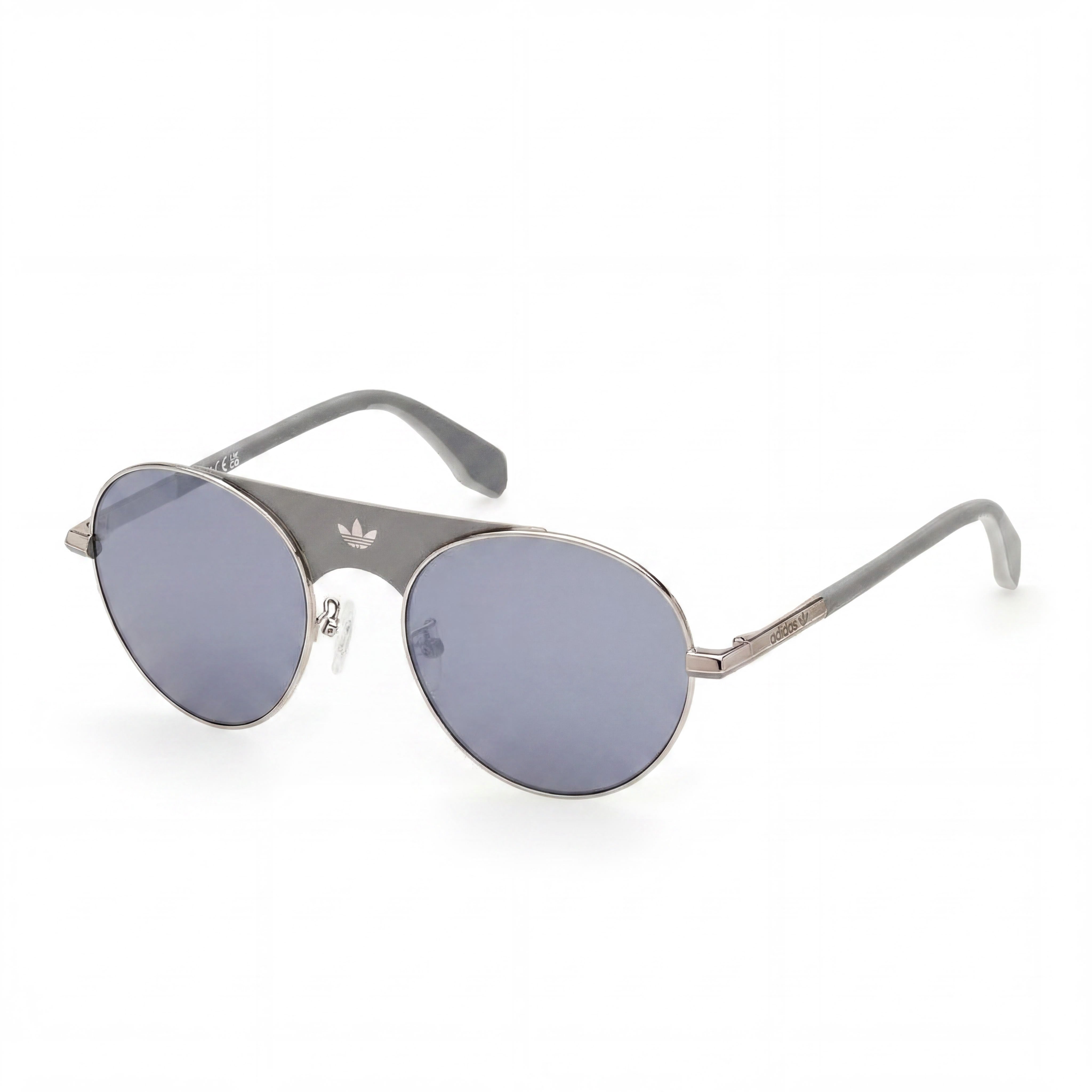 Gafas de sol Adidas Modern para hombre, montura de paladio brillante, lentes de espejo ahumadas, protección UV, no polarizadas, 54 mm, Photo 1