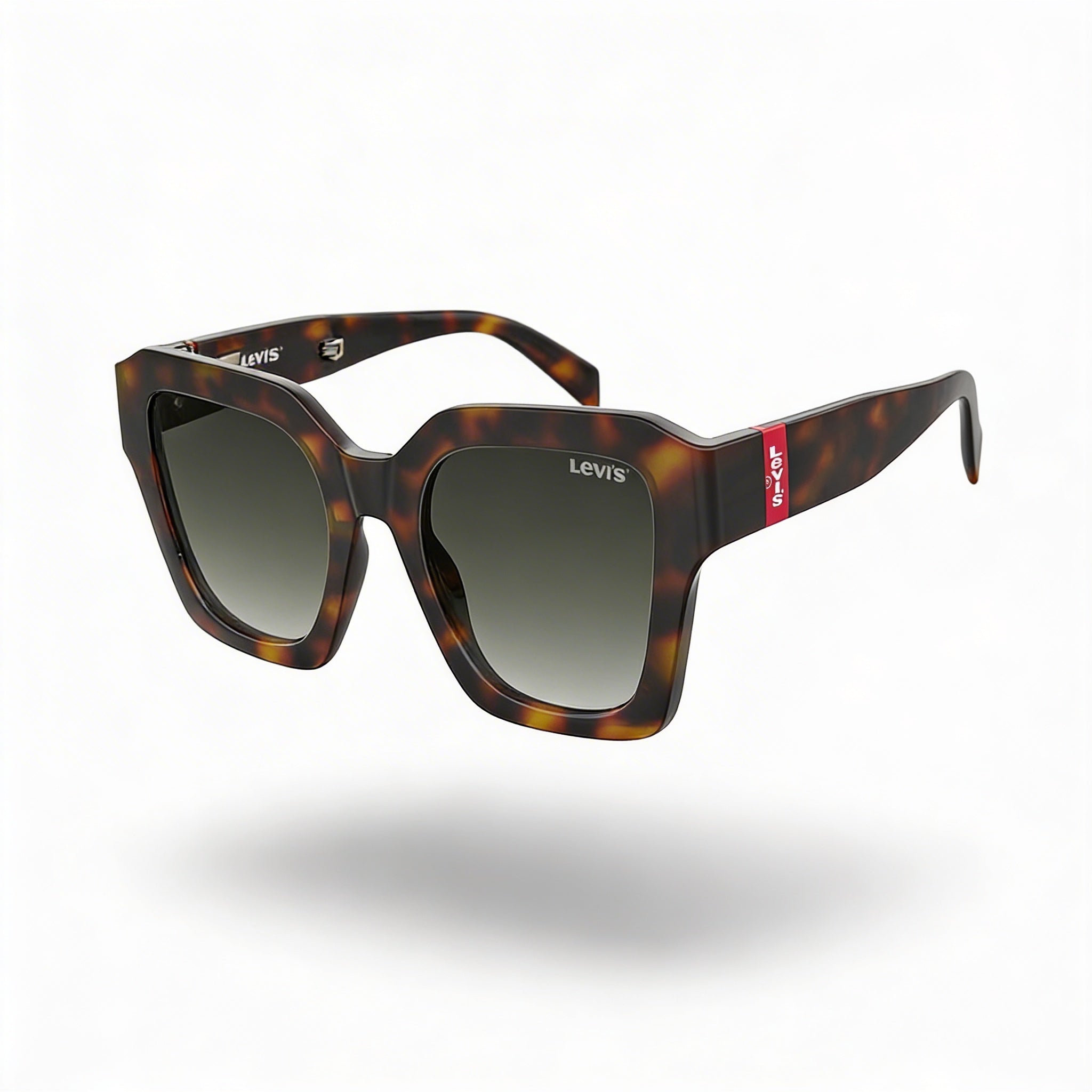 Levi's Women's Casual Eco Polyamide Havana Green Shaded UV Protected Sunglasses 53mm, Photo 1