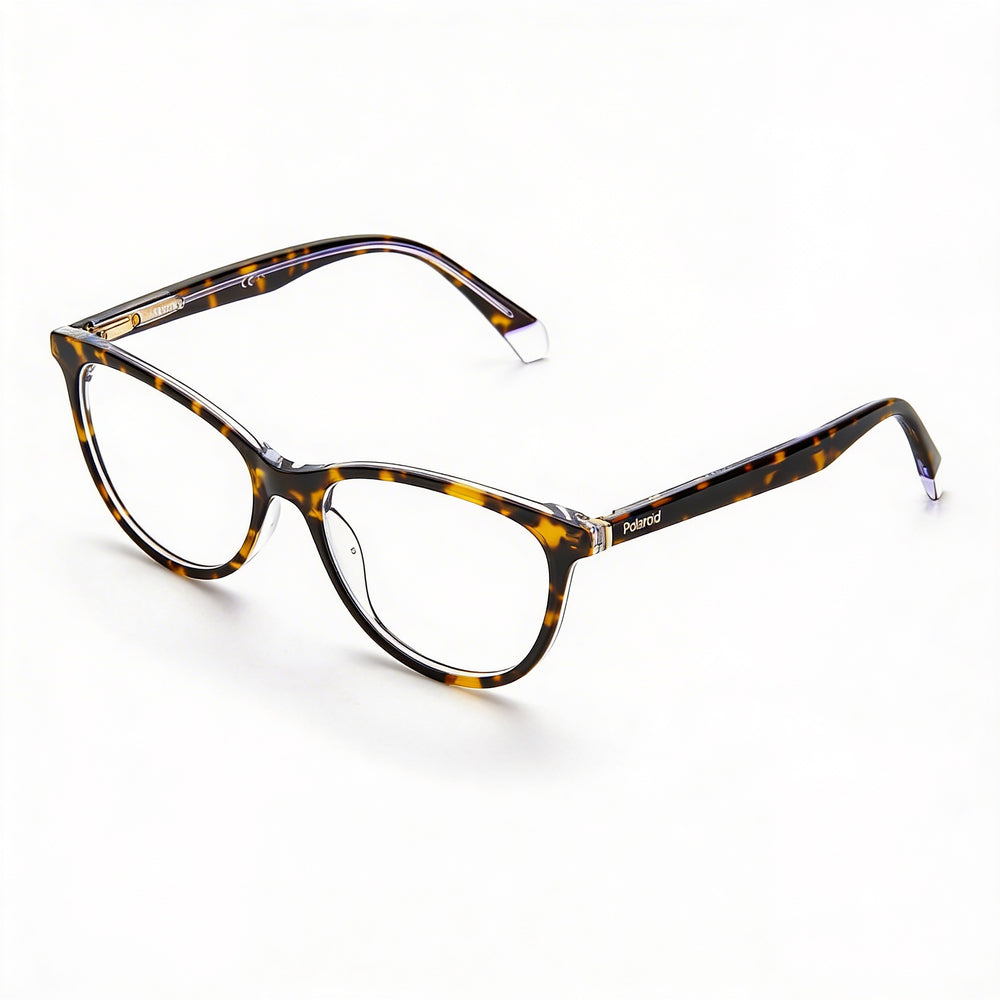 Polaroid Pld D395 Men's Havana Crystal Plastic Eyeglasses 52mm