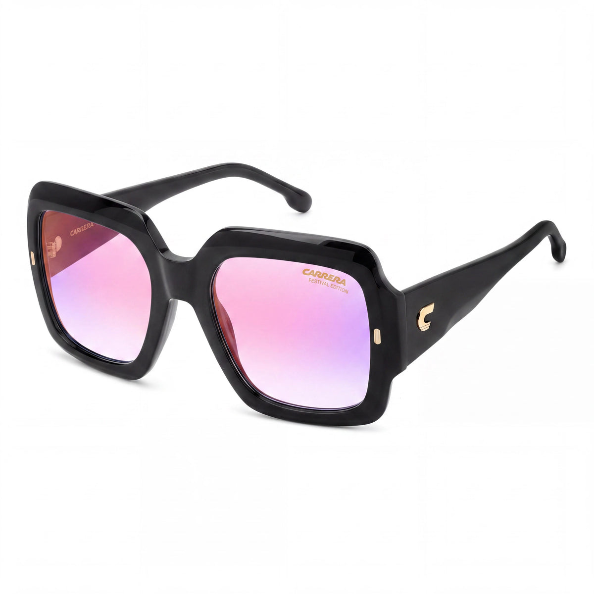 Gafas de sol Carrera 3004/S unisex de montura de plástico, negras, con efecto violeta multicapa, 54 mm, Photo 1