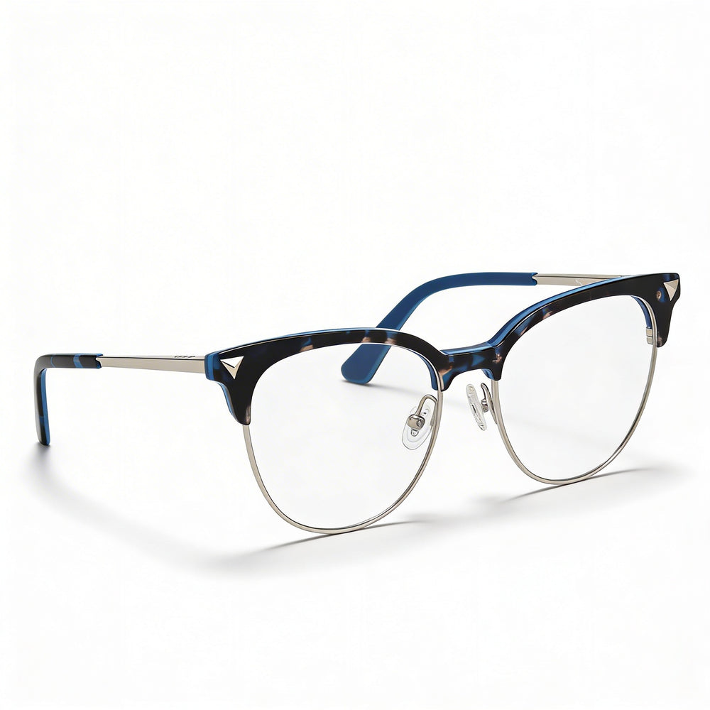 Guess Gu2798 Women's Blue Metal Frame Eyeglasses with Polycarbonate Lenses, Size 53-17-140