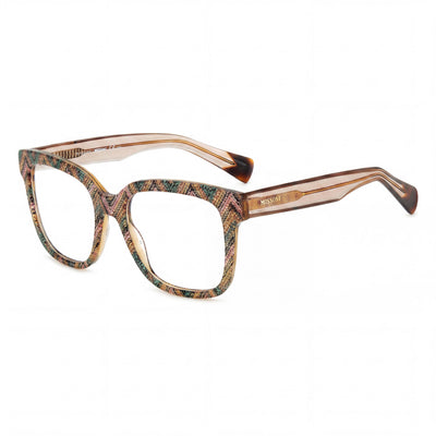 M Missoni Casual Women's Acetate Optical Eyewear Frame Pattern Pink Green Size 51-18-140