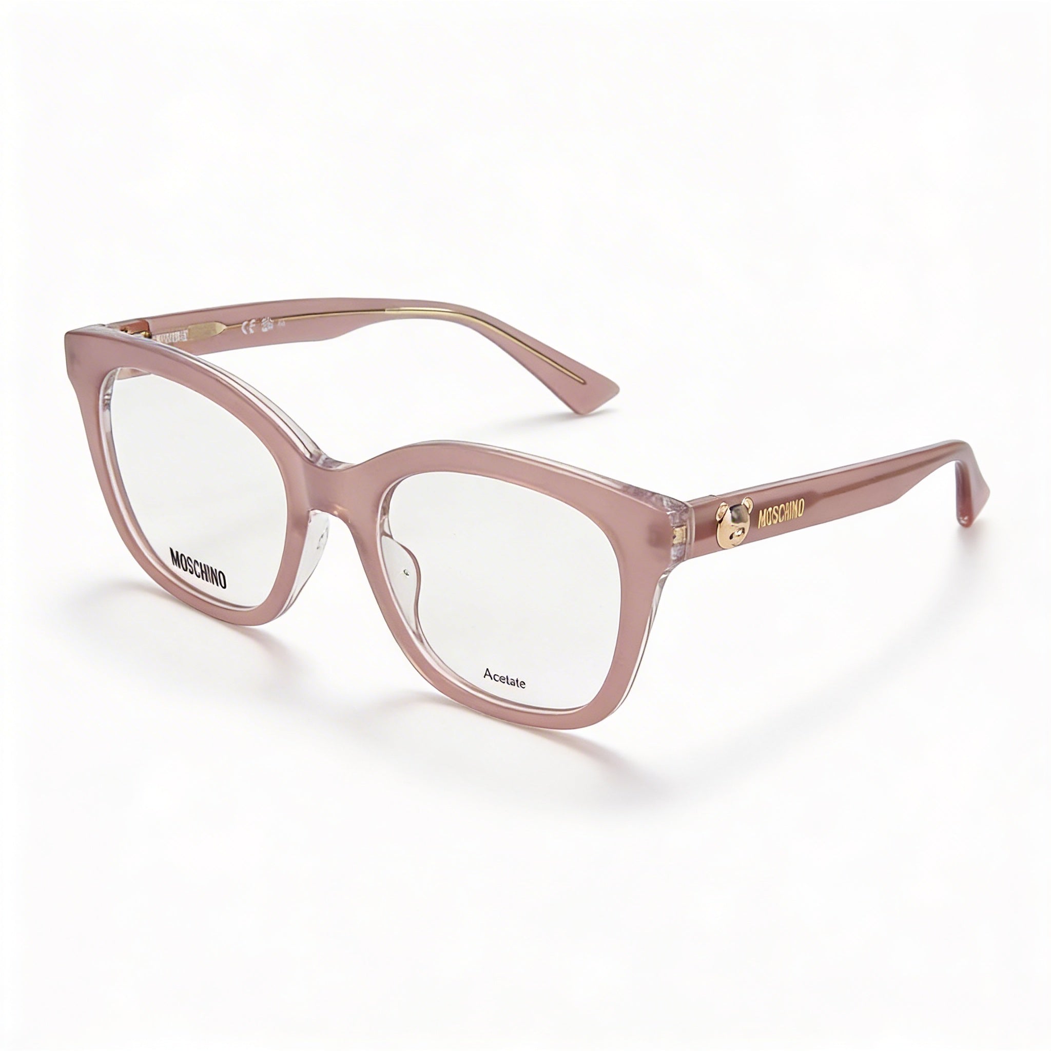 Moschino Modern Mos630 Women's Sunglasses featuring a Nude Acetate Frame, Nude Lenses, 50mm Lens Width, Photo 2