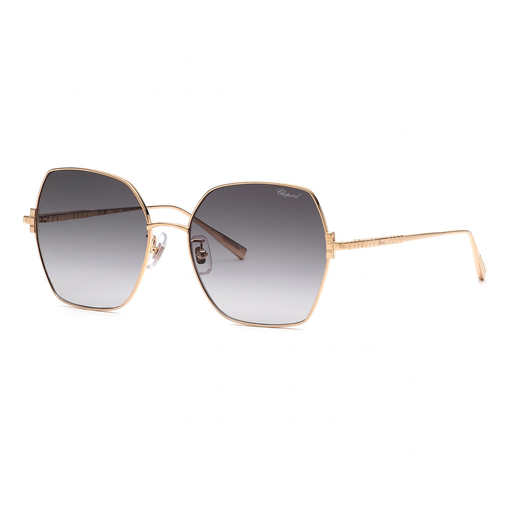 Gafas de sol Chopard Schl02m para mujer, de titanio, color oro rosa degradado, 57 mm