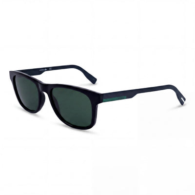 Lacoste Classic Unisex Black Acetate 54mm Sunglasses with Solid Green UV Protection Lenses