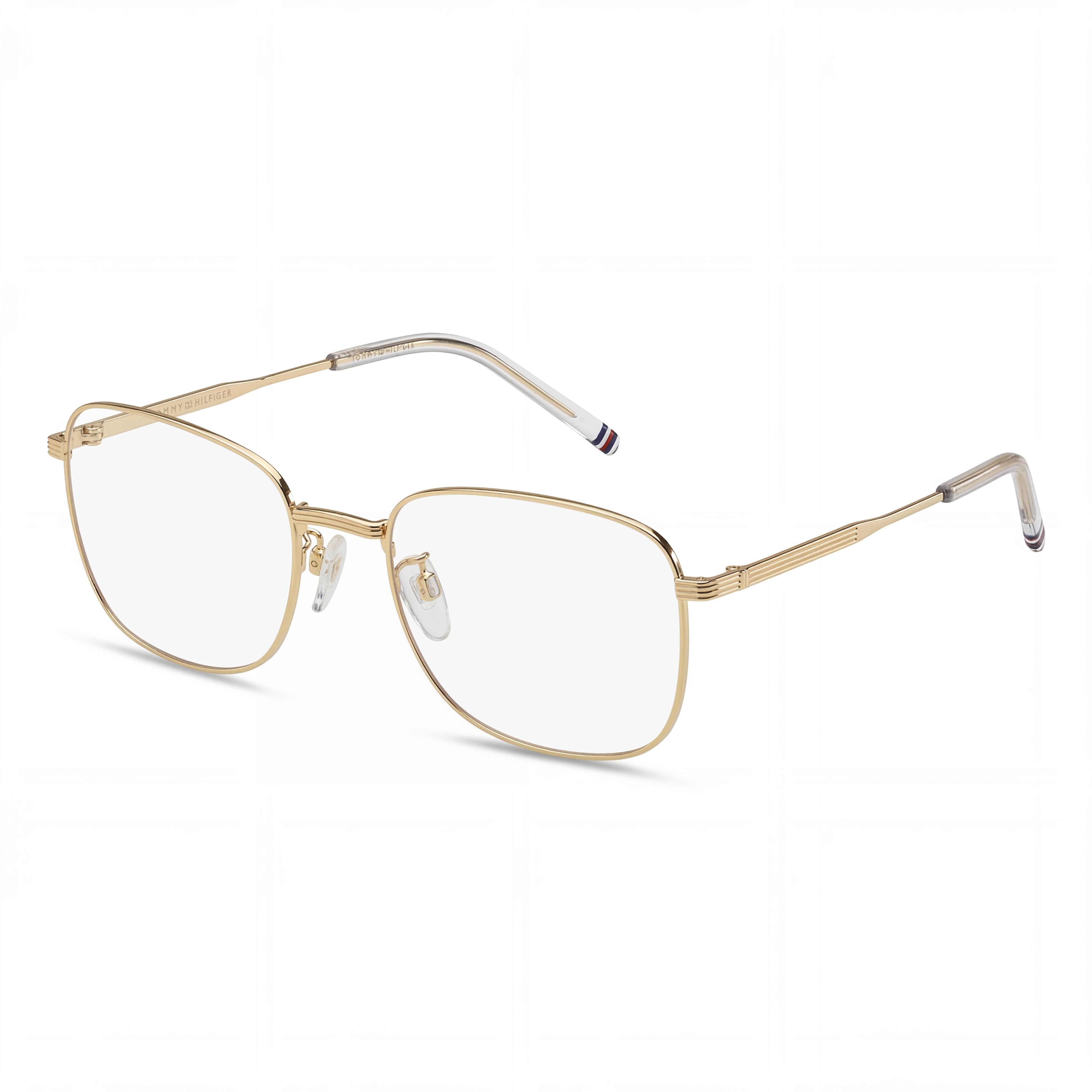 Tommy Hilfiger Modern Th 2061/f Gafas de sol para hombre, montura de acero con aleación de oro, lentes de policarbonato doradas, 57mm, Photo 1