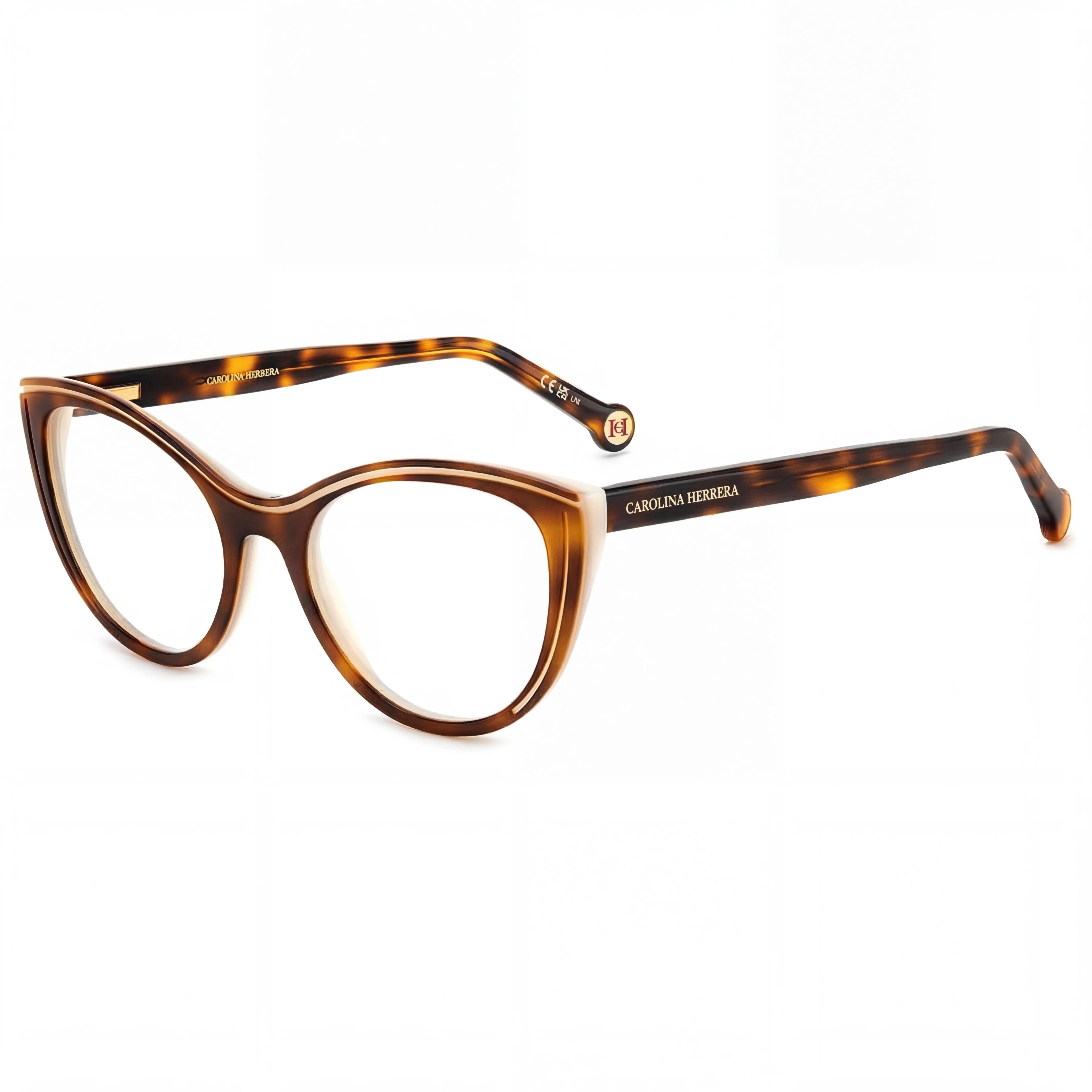 Carolina Herrera Her 0171 Men's Acetate Frame Multicolored Havana White Non-polarised Eyewear 53mm, Photo 1