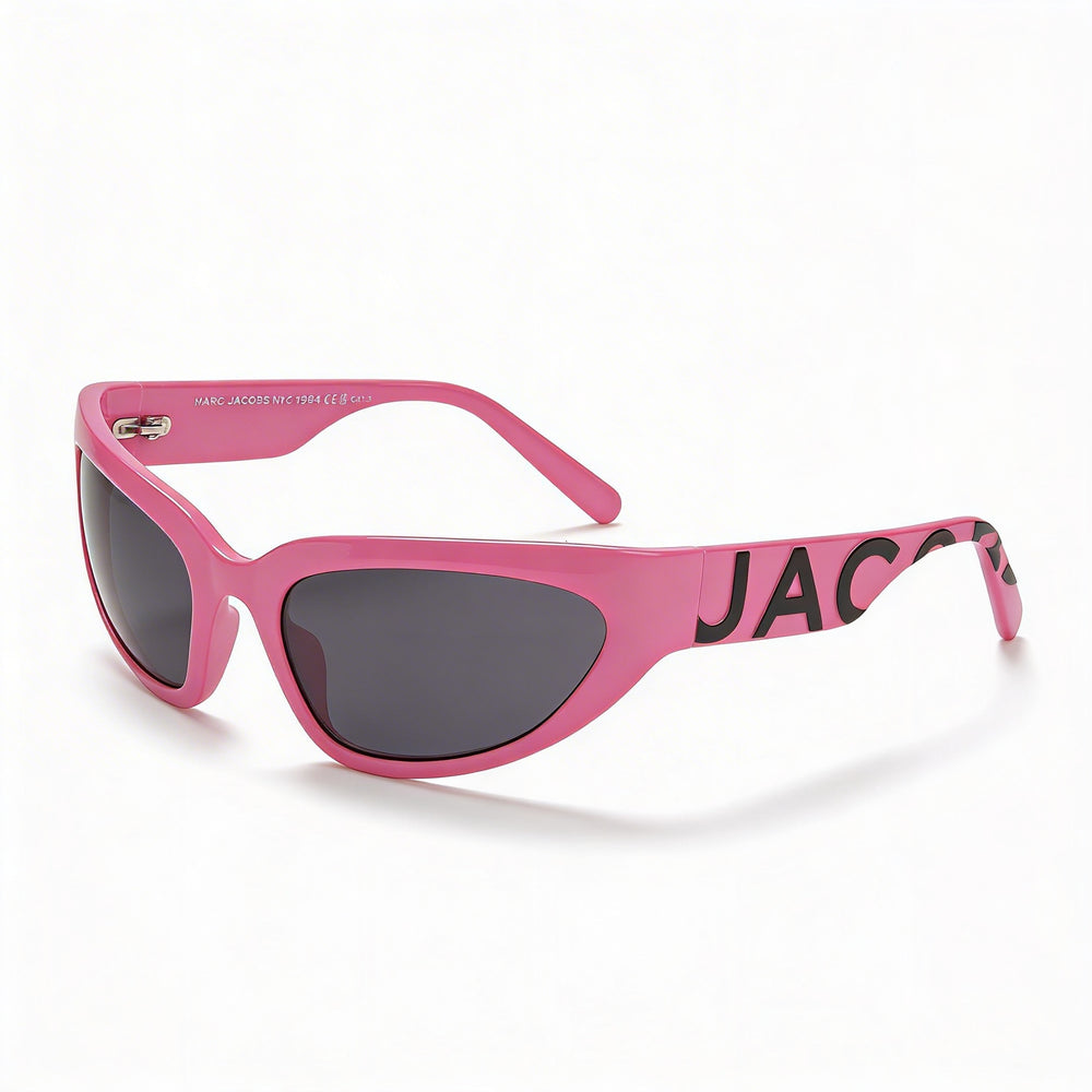 Gafas de sol casuales Marc Jacobs para mujer, propionato de celulosa negro fucsia, lentes grises, 61-20-125