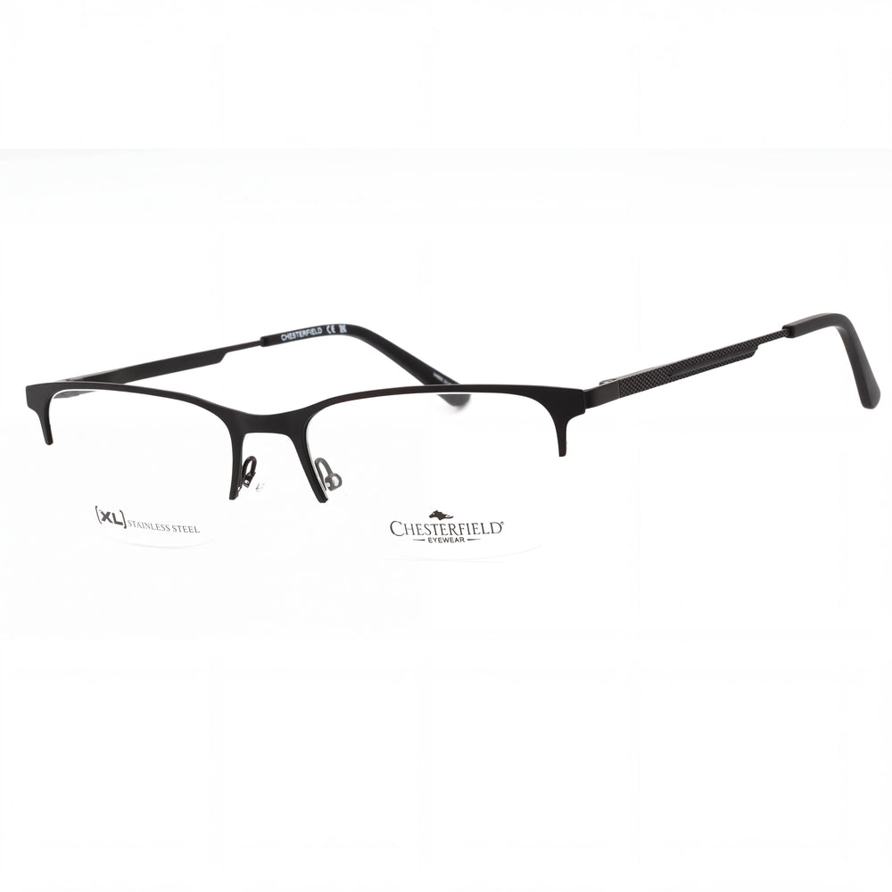 Chesterfield Ch 108xl Armazón de metal negro para hombre con lentes transparentes de policarbonato para gafas 58-19-150