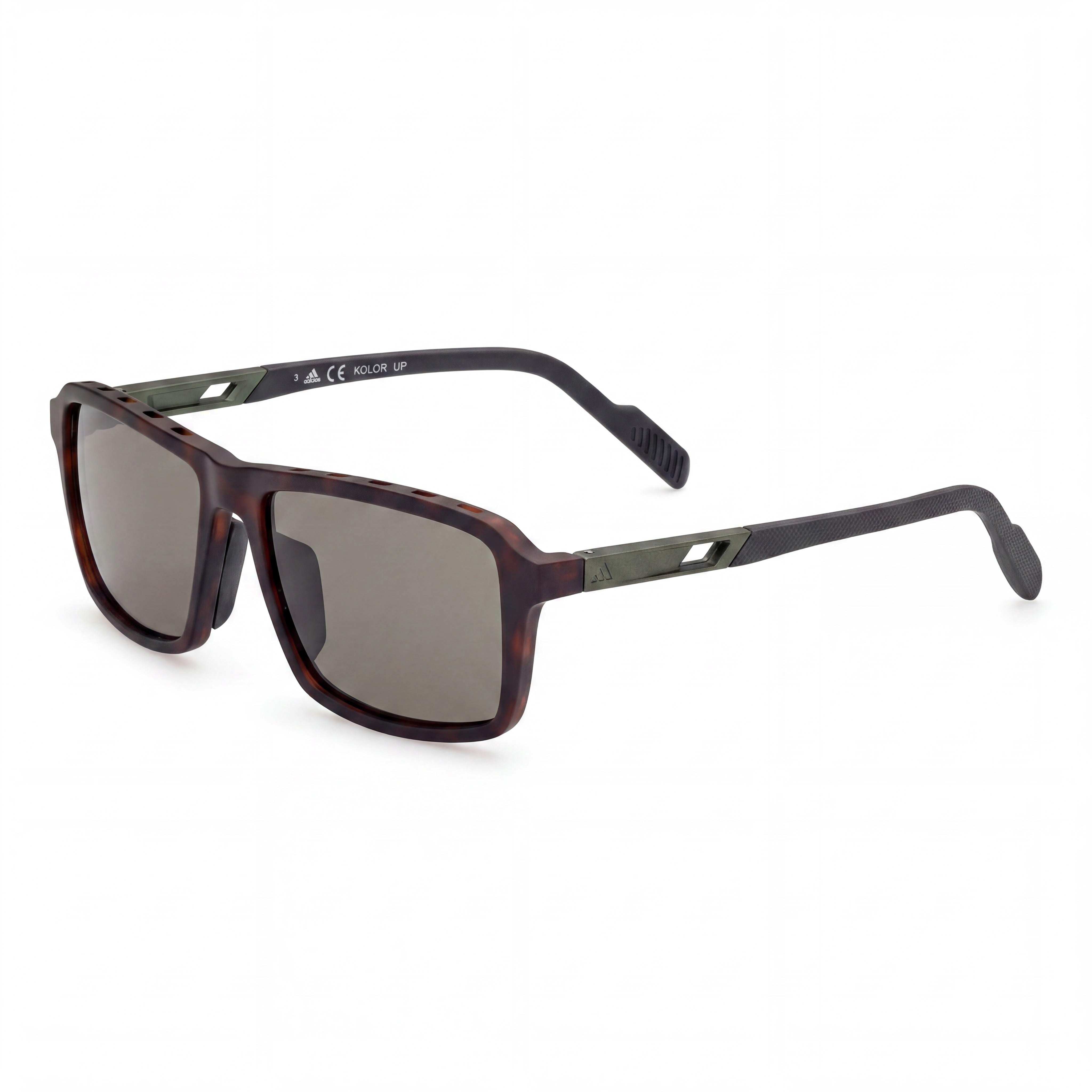 adidas Sp004902s Men's Black Plastic Sunglasses with Bordeaux Lenses, 59mm, UV Protection, Photo 1