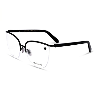 Salvatore Ferragamo Sf2227 Men's Optical Eyewear Frames featuring a Black Metal Frame and a 56mm Lens Width