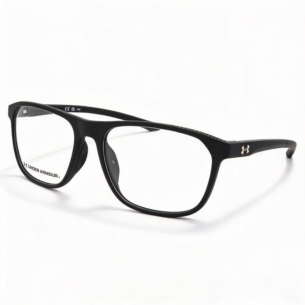 Gafas de vista Under Armour UA 5030 Rectangle, montura de poliamida unisex, negro mate, talla 55-16-135
