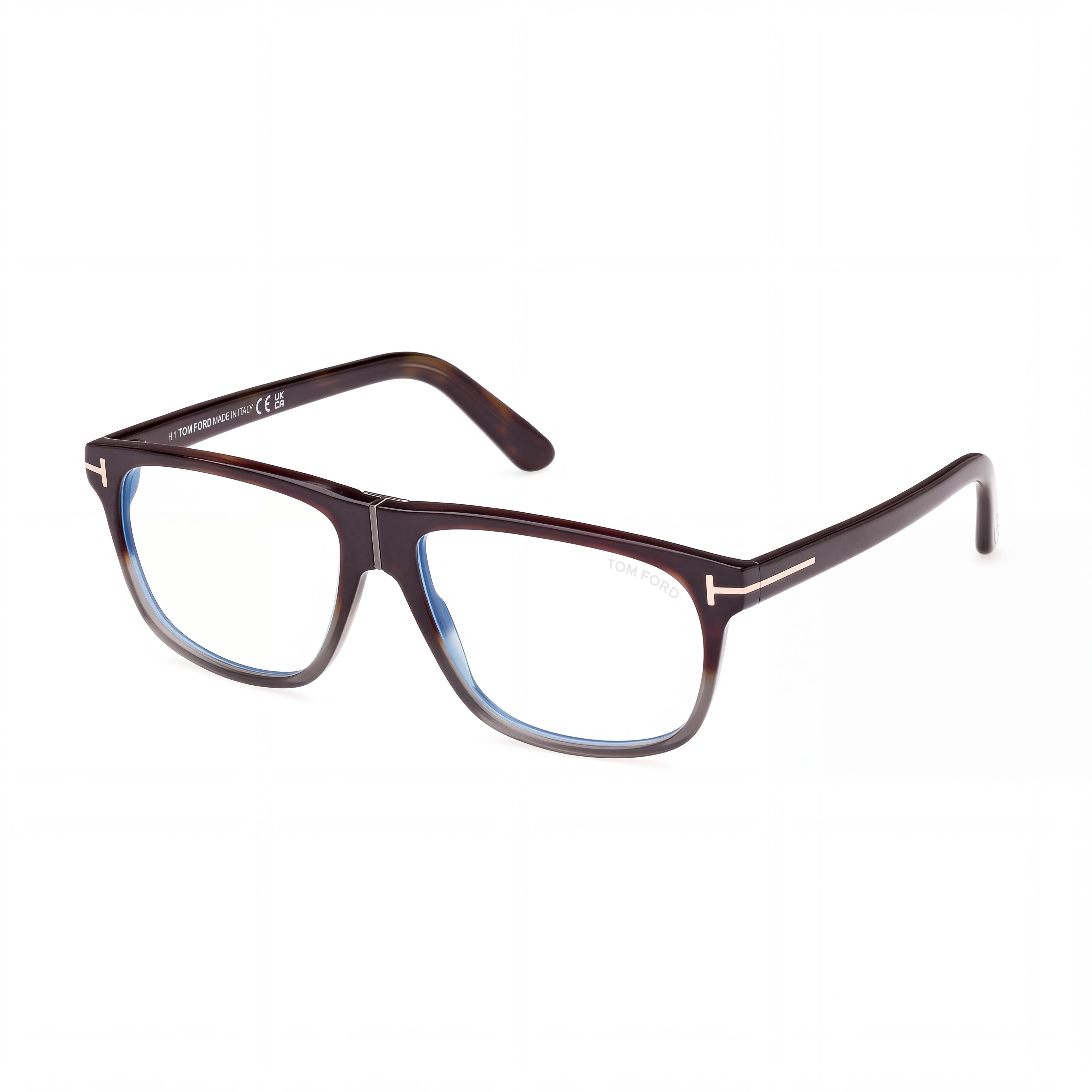 Marcolin FT5978-B Classic Unisex Non-Polarized Sunglasses with Blue Filter Plastic Dark Havana Frame 56mm, Photo 1