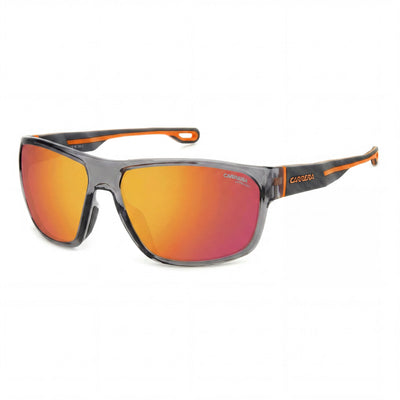 Carrera Casual Hombre Poliamida Ecológica Gris Naranja Lente Policarbonato con Protección UV 400 63mm