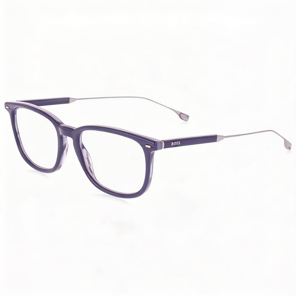 Hugo Boss Modern Boss 1359/bb Unisex Blue Striped Grey Plastic Eyewear 52mm