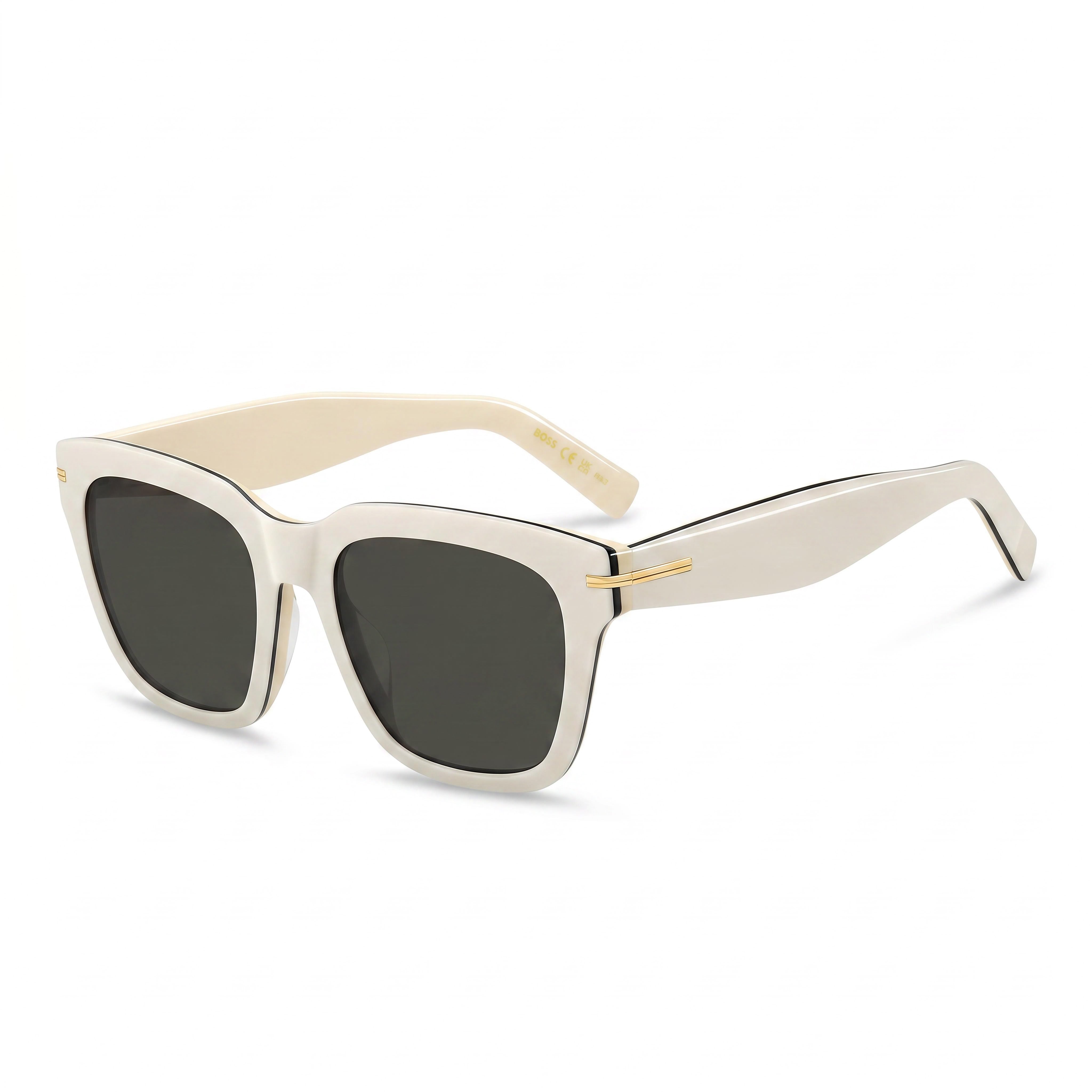 Hugo Boss Boss 1778/G/S Classic Women's Acetate White Black Sunglasses 52mm, Photo 1
