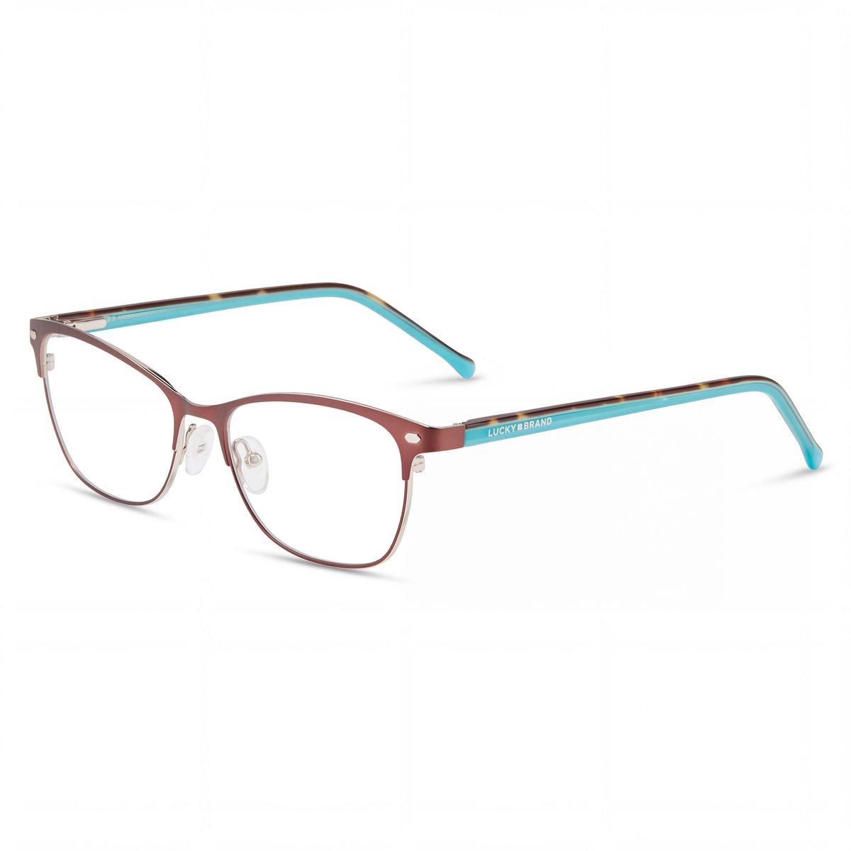 Lucky Brand D120 Brown Metal Frame Polarized Polycarbonate Lens Eyewear for Women, Size 53-16-140mm, Photo 1