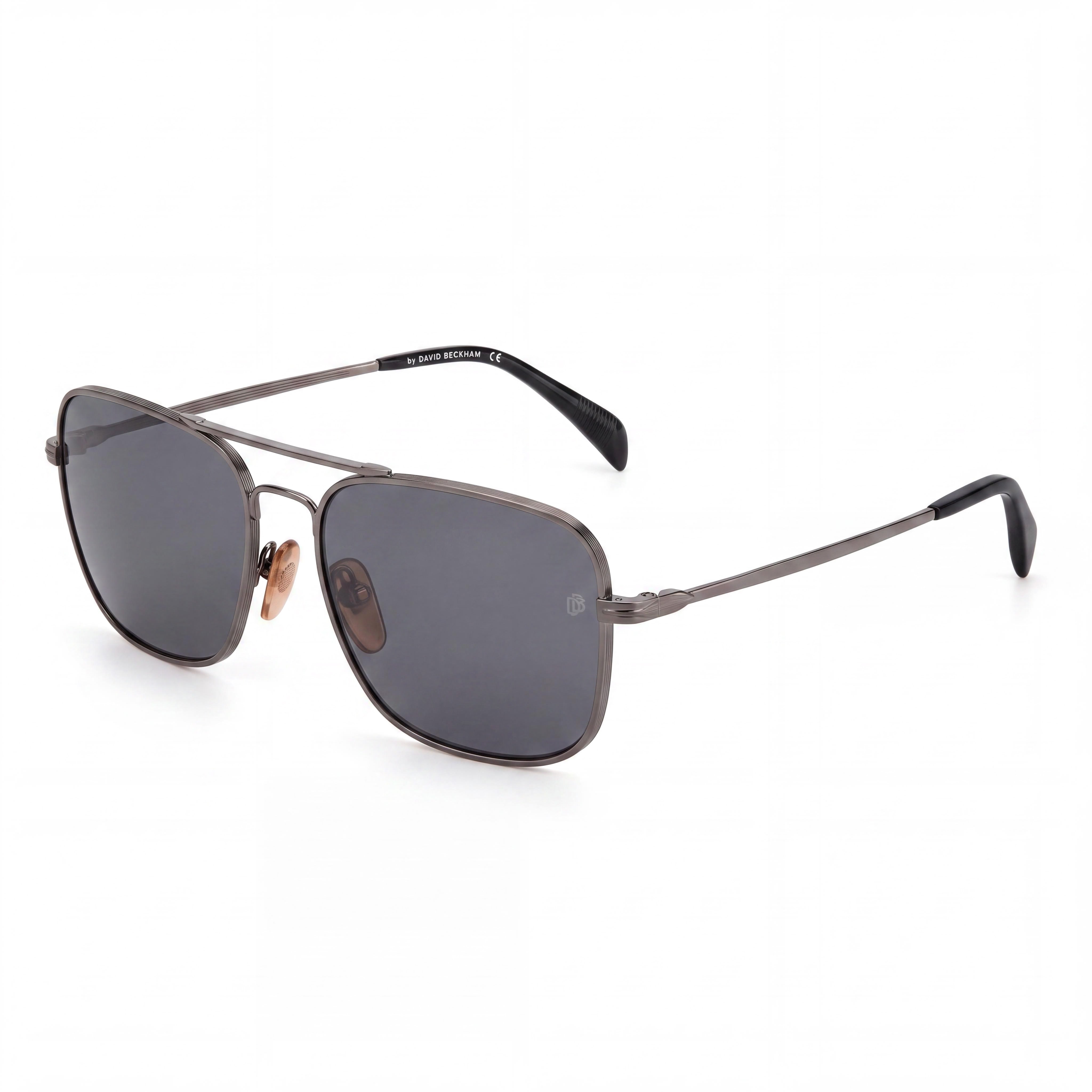 David Beckham Db 1093/s Classic Unisex Stainless Steel Dark Ruthenium UV Protection Sunglasses 59mm, Photo 1