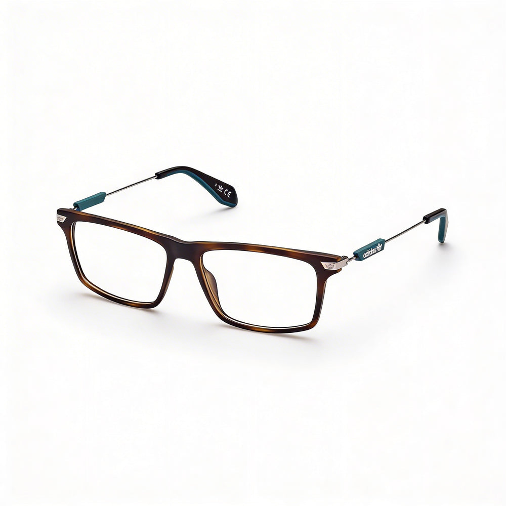 Gafas ópticas Adidas OR5032 para hombre, estilo casual, con montura de plástico, color Habana oscuro, ancho de lente de 54 mm
