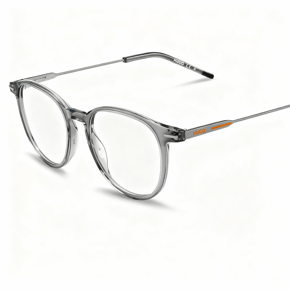 HUGO Panthos Unisex Magnesium Frame Eyewear in Grey Dark Ruthenium with Polycarbonate Non-polarised Lenses 50-19-145