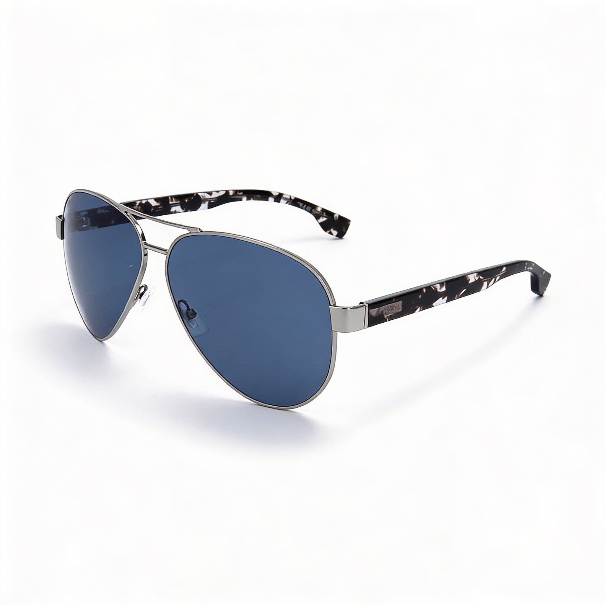 Gafas de sol Hugo Boss para hombre, retro, montura de plástico de rutenio, lentes azules no polarizadas, protección UV, 63 mm, Photo 1
