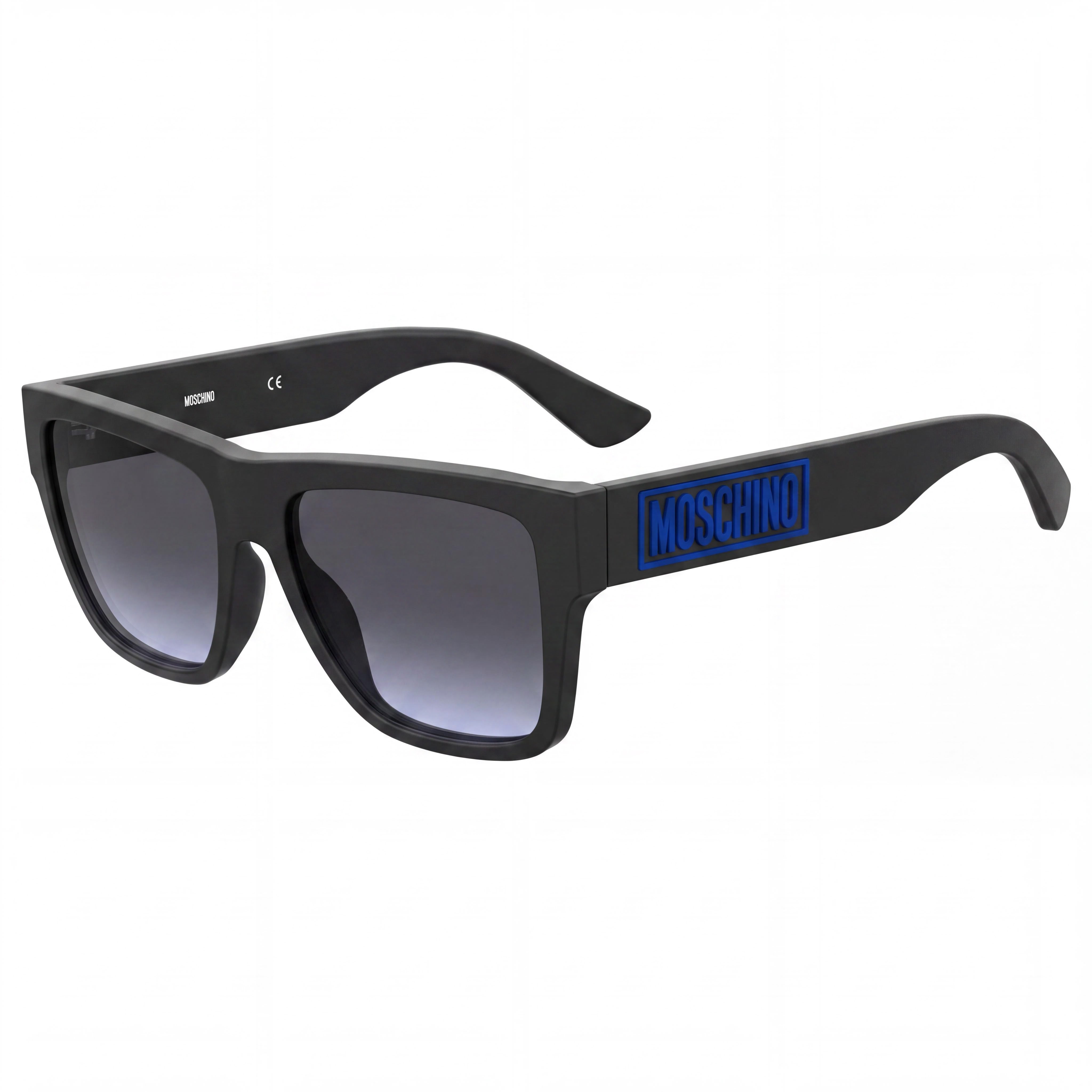 Moschino Casual MOS167/S Men's Matte Black Acetate Frame, Polycarbonate Lenses, Size 57-17-145mm, Photo 1