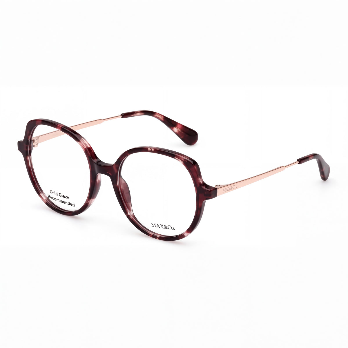 Gafas graduadas casuales para mujer Max & Co. con montura de plástico habana de colores, 50 mm de ancho de lente, 18 mm de ancho de puente, 140 mm de longitud de varilla, Photo 1