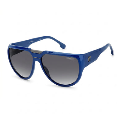Carrera Contemporary Unisex Blue Grey Shaded Injection Propionate UV Protection Non-Polarized Sunglasses 62mm