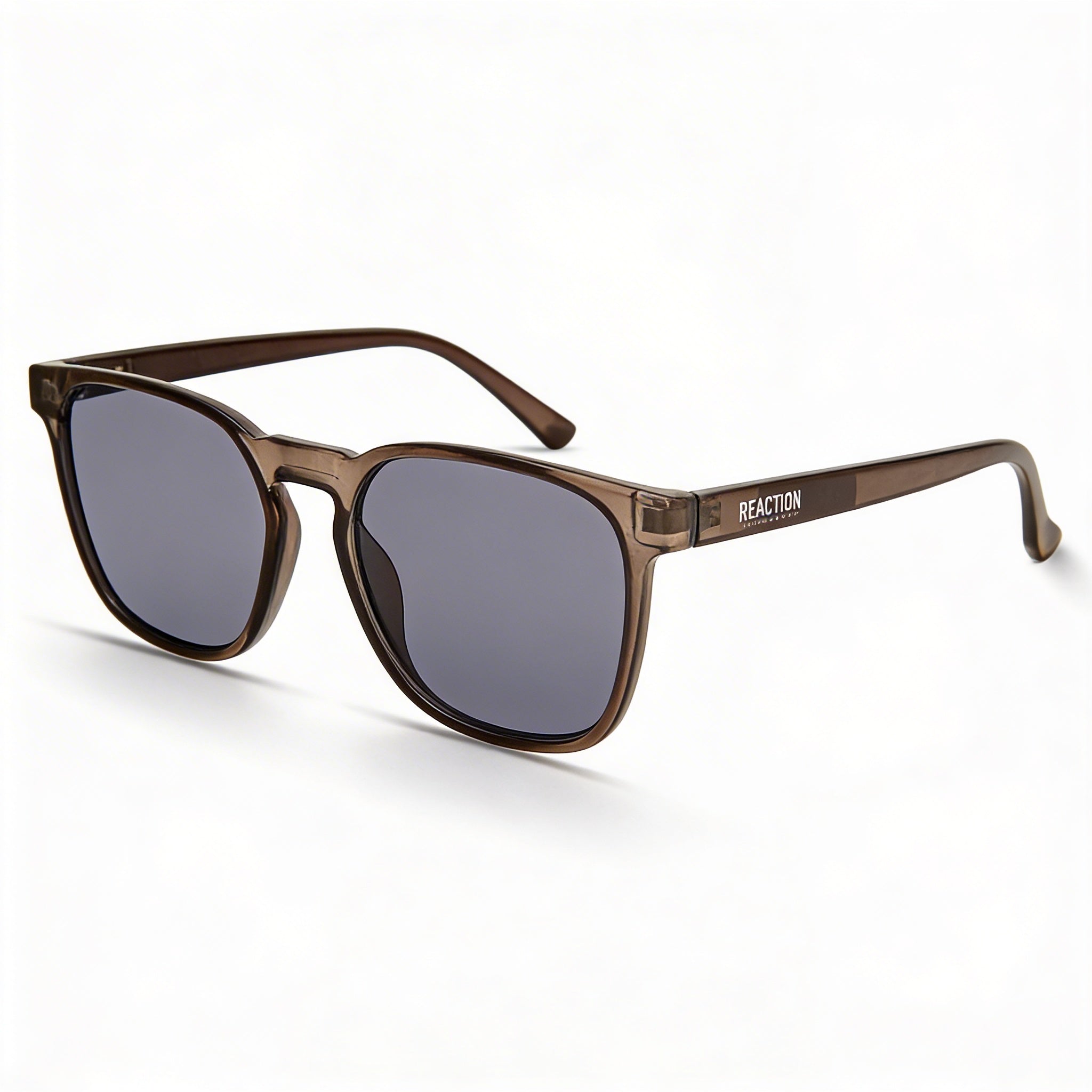 Kenneth Cole KC1414 Men's Grey Plastic Frame Sunglasses with Blue Non-Polarized Lenses, 54mm Lens Width, Photo 1